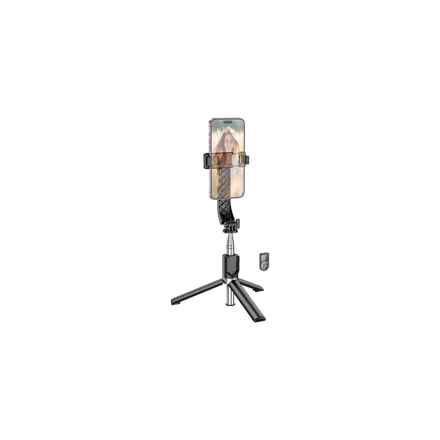 Selfie Stick Tripod & Wireless Bluetooth Remote Extendable Monopod Stand for Live Stream Tiktok iPhone Samsung Smartphones