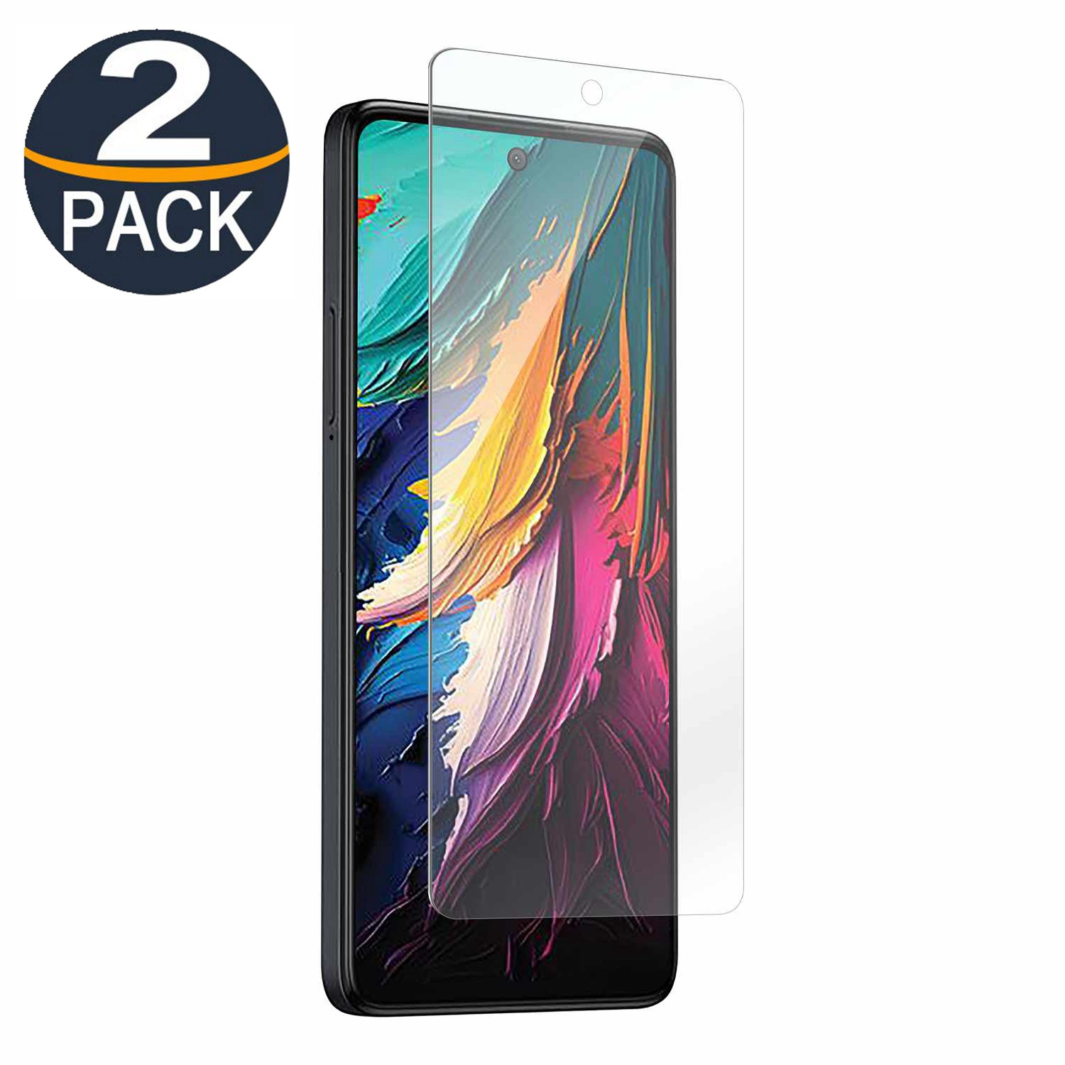 [2 Packs] CSmart Premium Tempered Glass Screen Protector for TCL 50 XE 5G, Case Friendly & Bubble Free