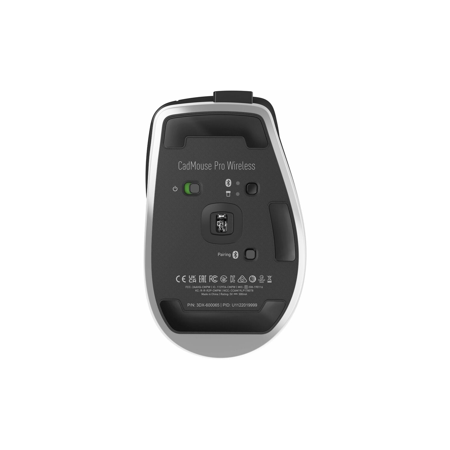 3Dconnexion CadMouse Pro 7200 DPI Wireless Optical Mouse - Black -
