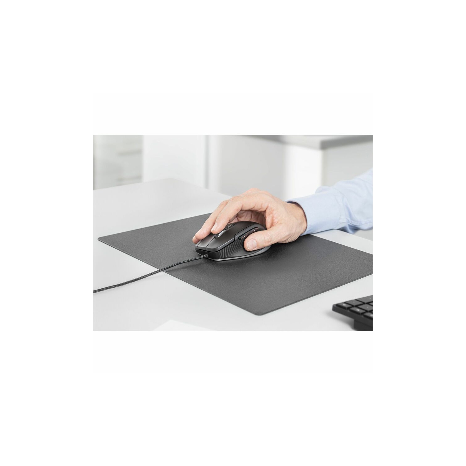 Souris optique compacte 7200&nbsp;ppp avec fil 3Dconnection CadMouse - Noir -