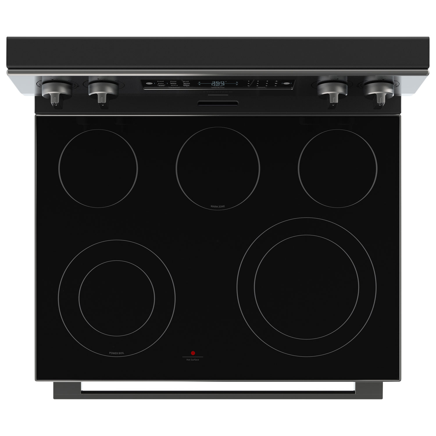 Cuisinière électrique autonome avec convection véritable et friture à l'air 5,8 pi³ 30 po de Hisense - Inox