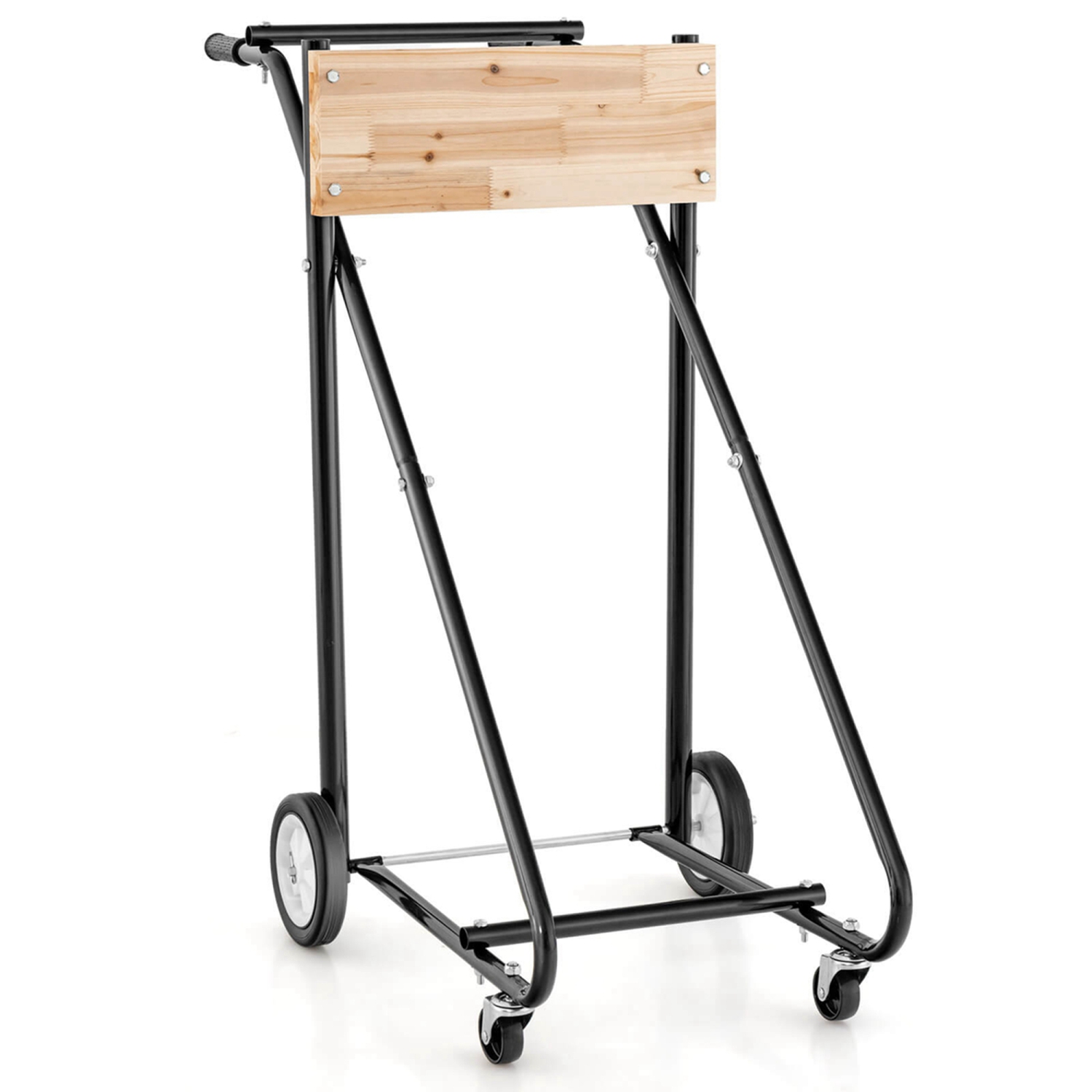 Costway Outboard Boat Motor Stand Heavy Duty Engine Carrier Cart Dolly with 4 Smooth Wheels