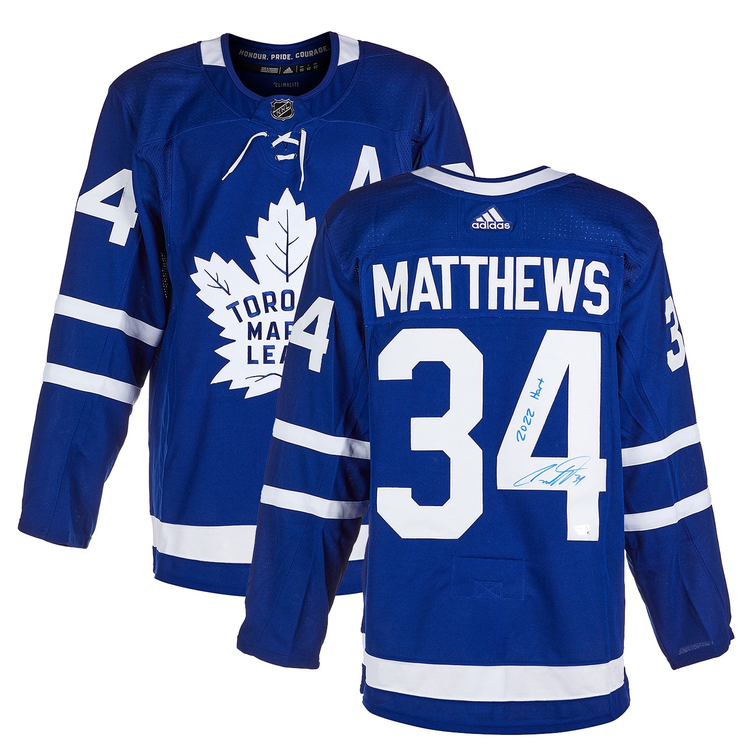 Auston Matthews Signed Toronto Blue Authentic Hockey Jersey