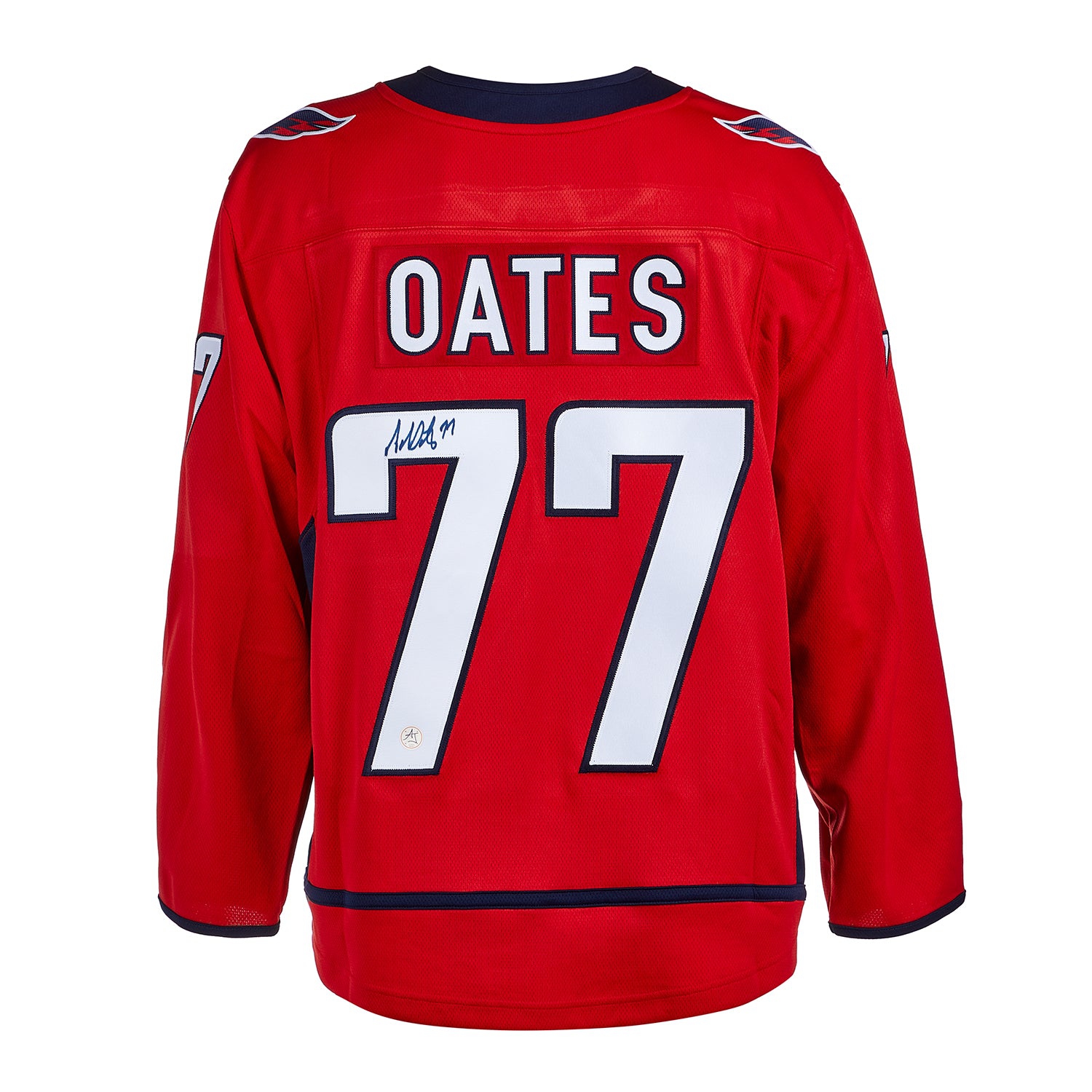 Adam Oates Autographed Washington Capitals Red Fanatics Jersey