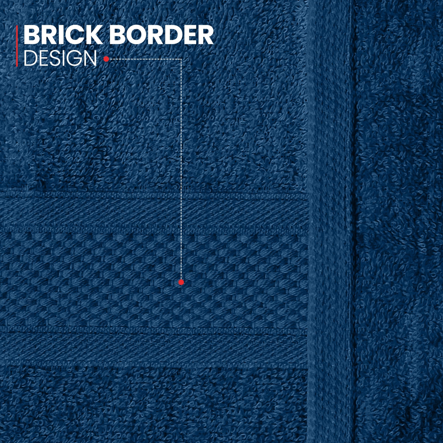 Canadian Linen Imperial Washcloths, 12 Pack, 12”x12”, Lightweight Quick Dry Soft Absorbent Cotton Face Cloths for Home Bathroom, Gyms, Pool, Navy Blue