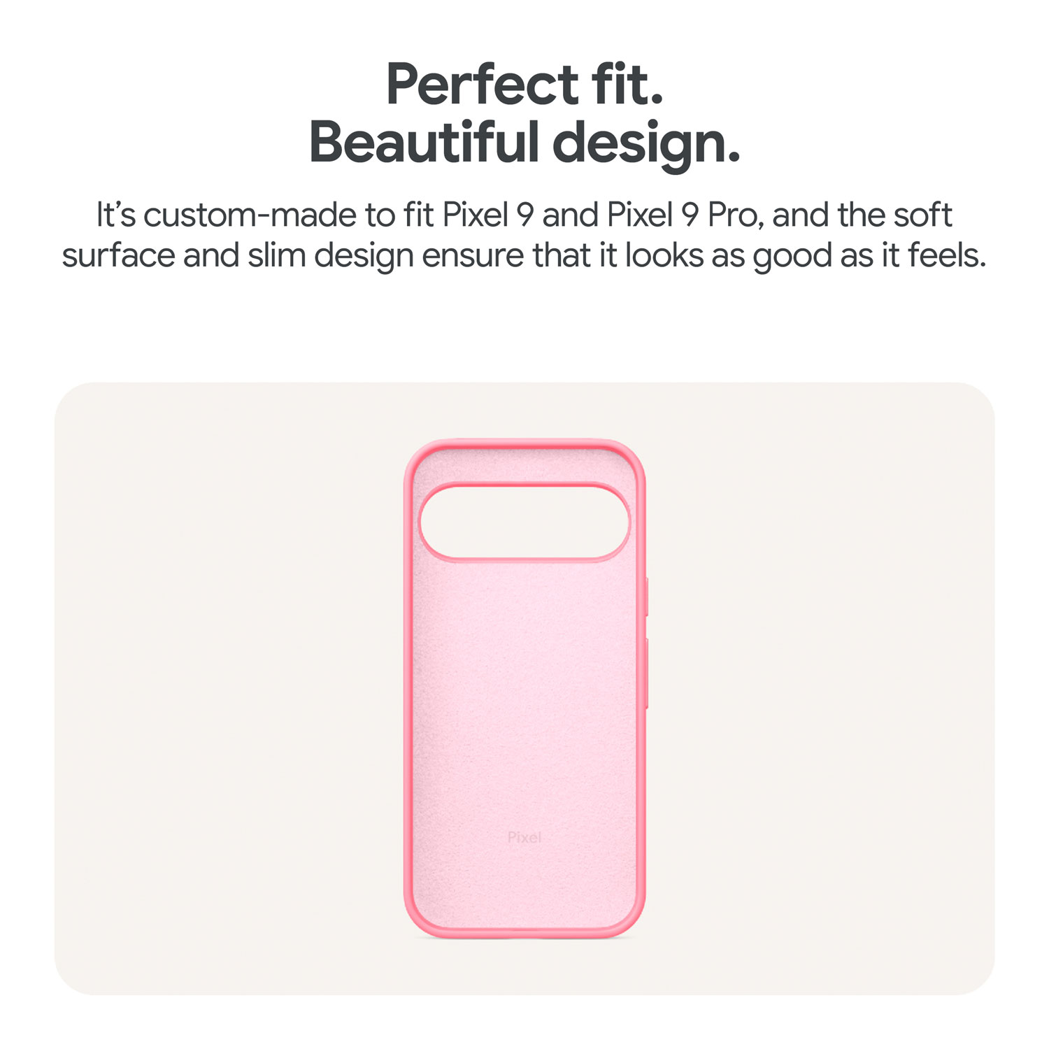 Étui rigide ajusté de Google pour Pixel 9/9 Pro - Noir volcanique