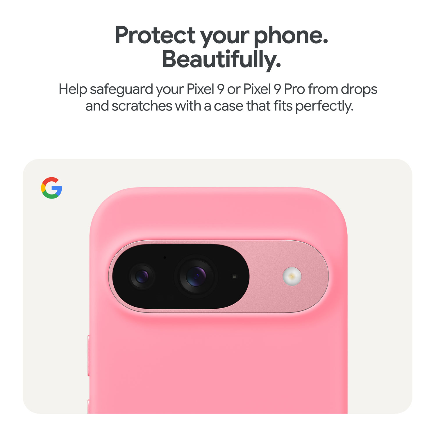 Étui rigide ajusté de Google pour Pixel 9/9 Pro - Noir volcanique