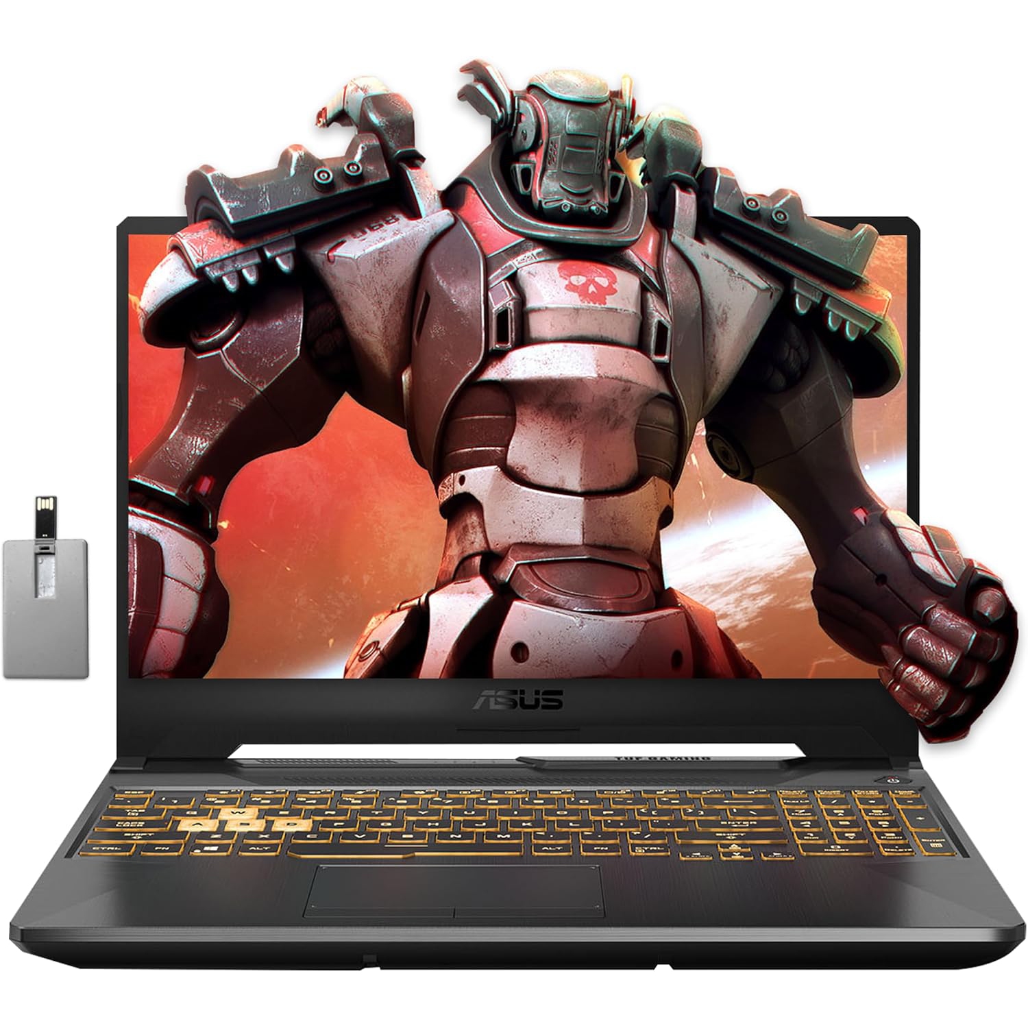 ASUS TUF F15 15.6" WQHD 144Hz Gaming Laptop, Intel i7-12650H, NVIDIA GeForce RTX 3050 Graphics, 1TB SSD, 32GB DDR5, Backlit Keyboard, Wi-Fi 6, Win 11 Home, 32GB USB Hotface Card