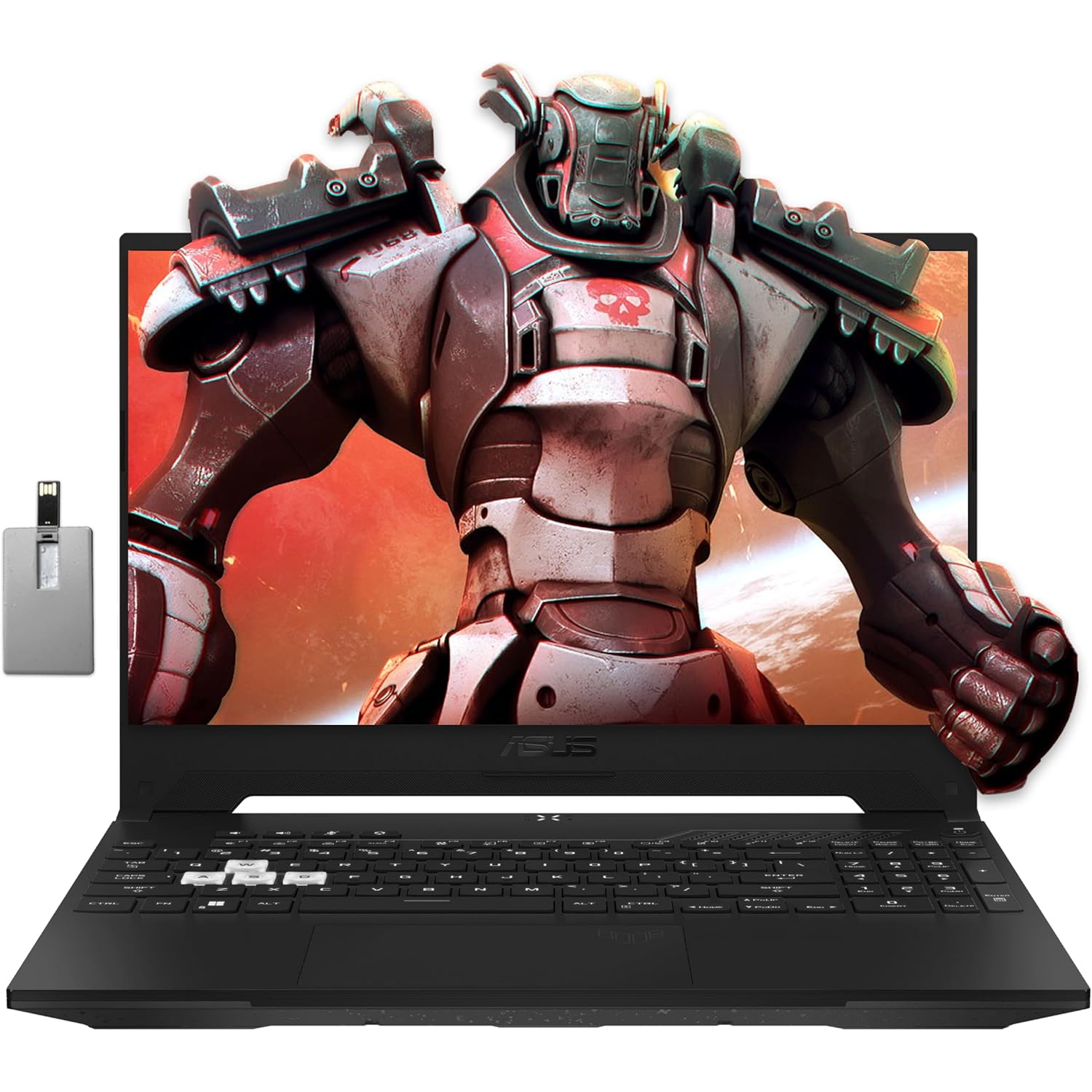 ASUS TUF Dash 15.6" 144Hz Gaming Laptop, Intel 12th Core i7-12650H, 1TB PCIe SSD, 32GB DDR5 RAM, NVIDIA GeForce RTX 3070 8GB, Backlit Keyboard, Win 11 Pro, 32GB Hotface USB Card