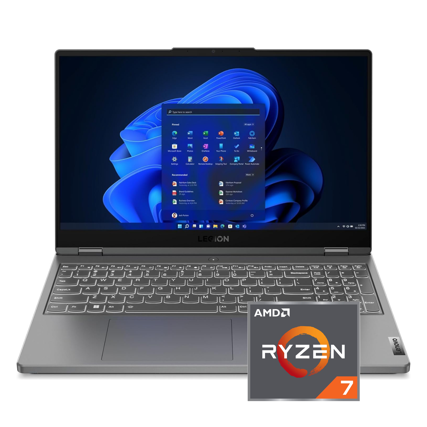 Lenovo Legion 5 15.6" 165Hz WQHD Gaming Laptop- Grey (AMD Ryzen 7 7735HS /2TB SSD/32GB RAM/NVIDIA GeForce RTX 4060/Windows 11 Home)