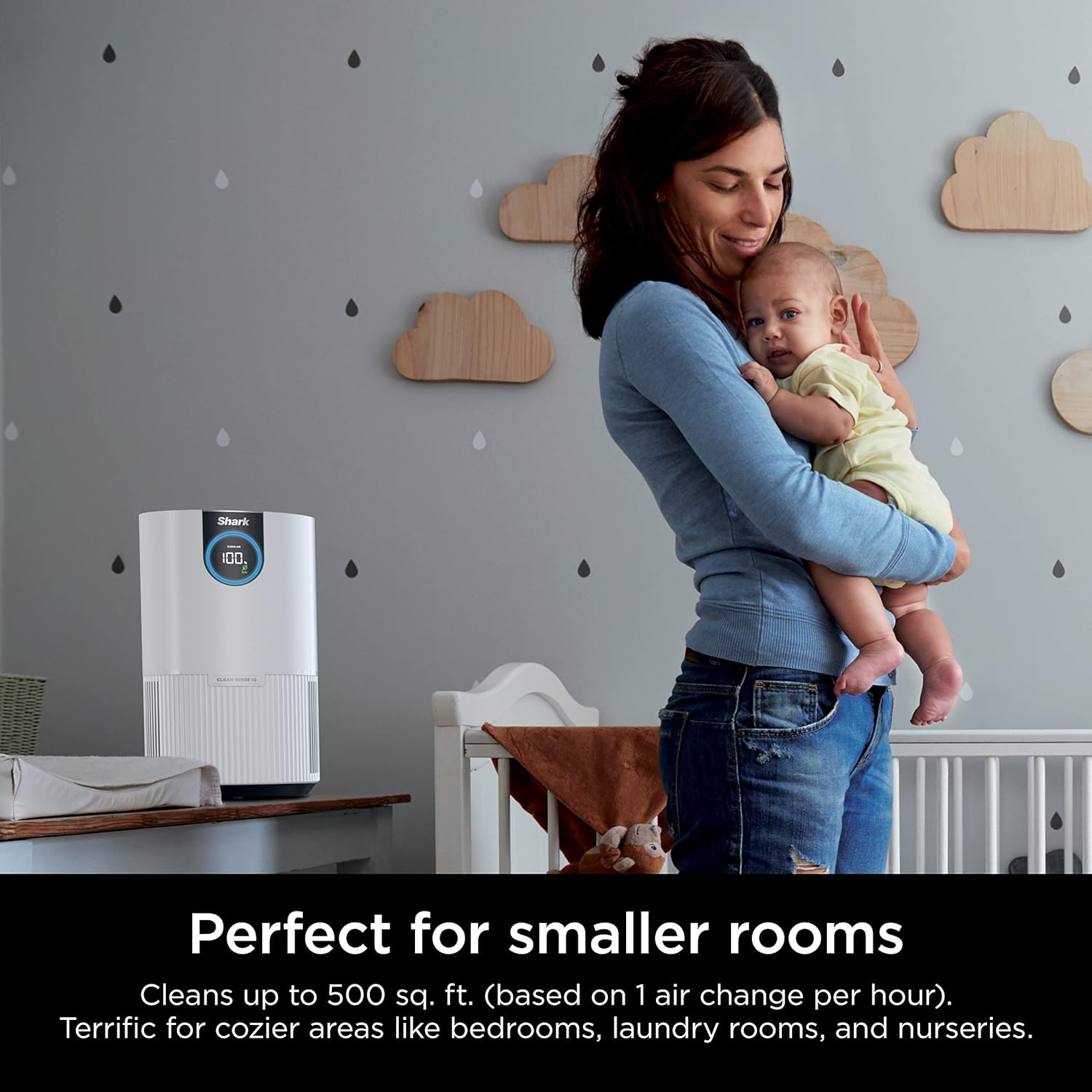 Shark HP102PK2 Air Purifier Two Pack with True HEPA, Cleans up to 500 sq. ft. Captures 99.98% of Particles, dust, allergens, Smoke up to 0.1–0.2