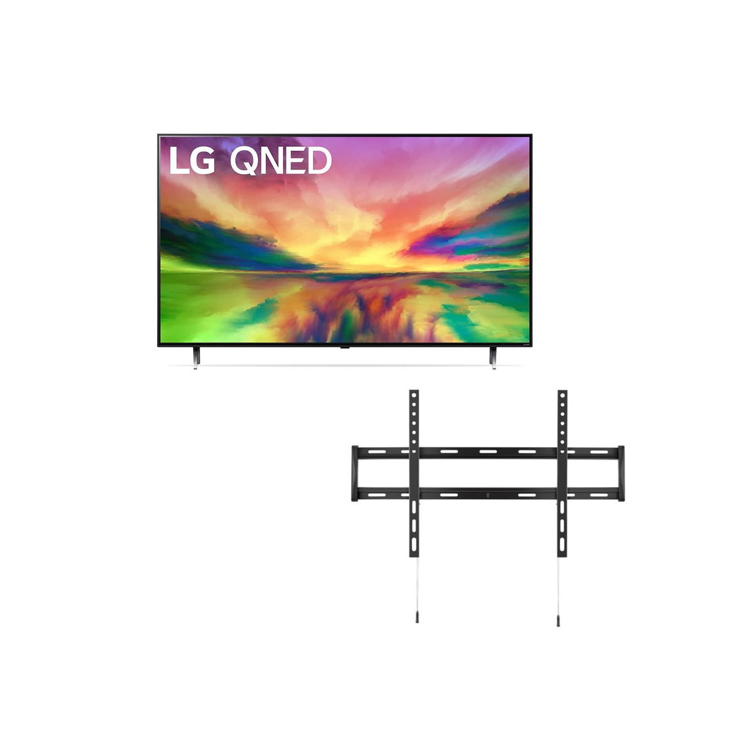 LG QNED80 75-Inch QLED NanoCell 4K Smart TV - Quantum Dot Nanocell, AI-Powered, Alexa Built-in, Gaming, 120Hz Refresh (75QNED80URA+WallMount)