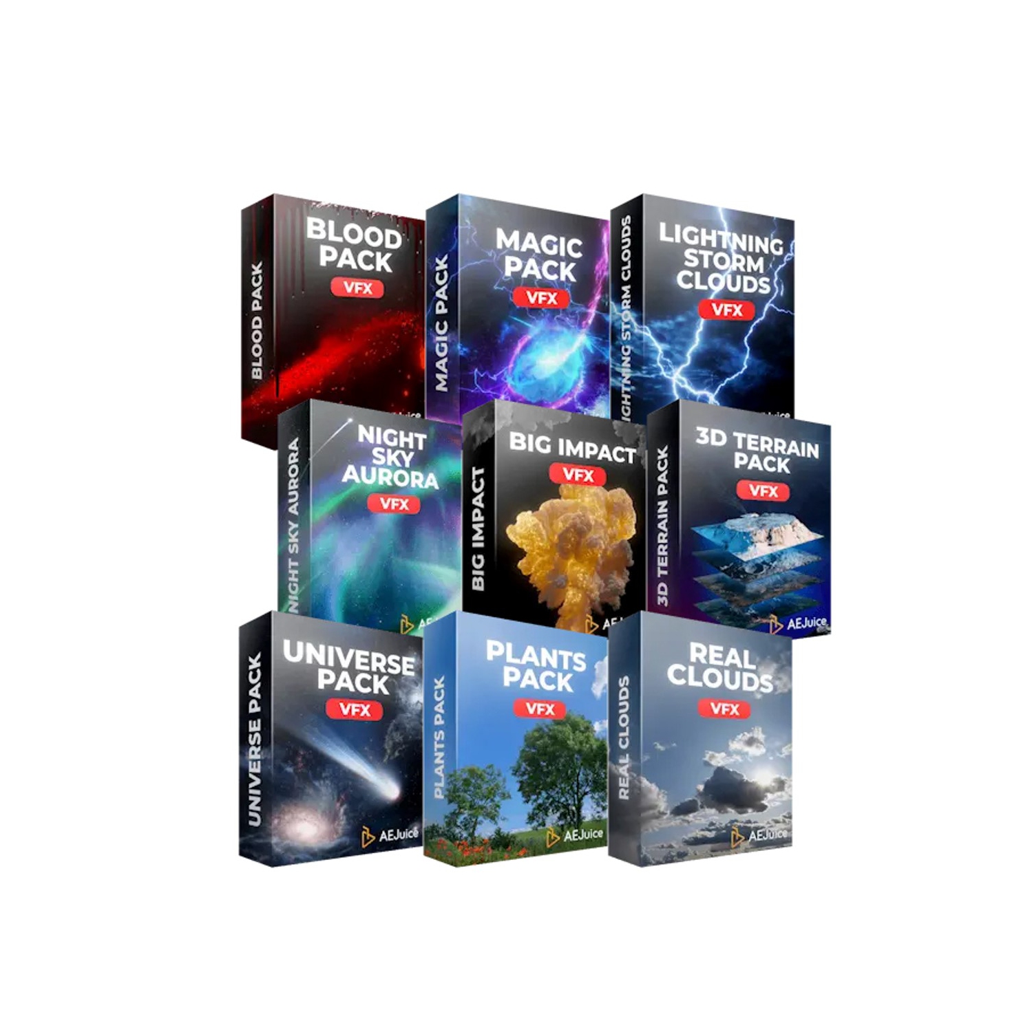 AEJuice Film VFX Bundle Software to Create Stunning Visual Effects - Digital Download