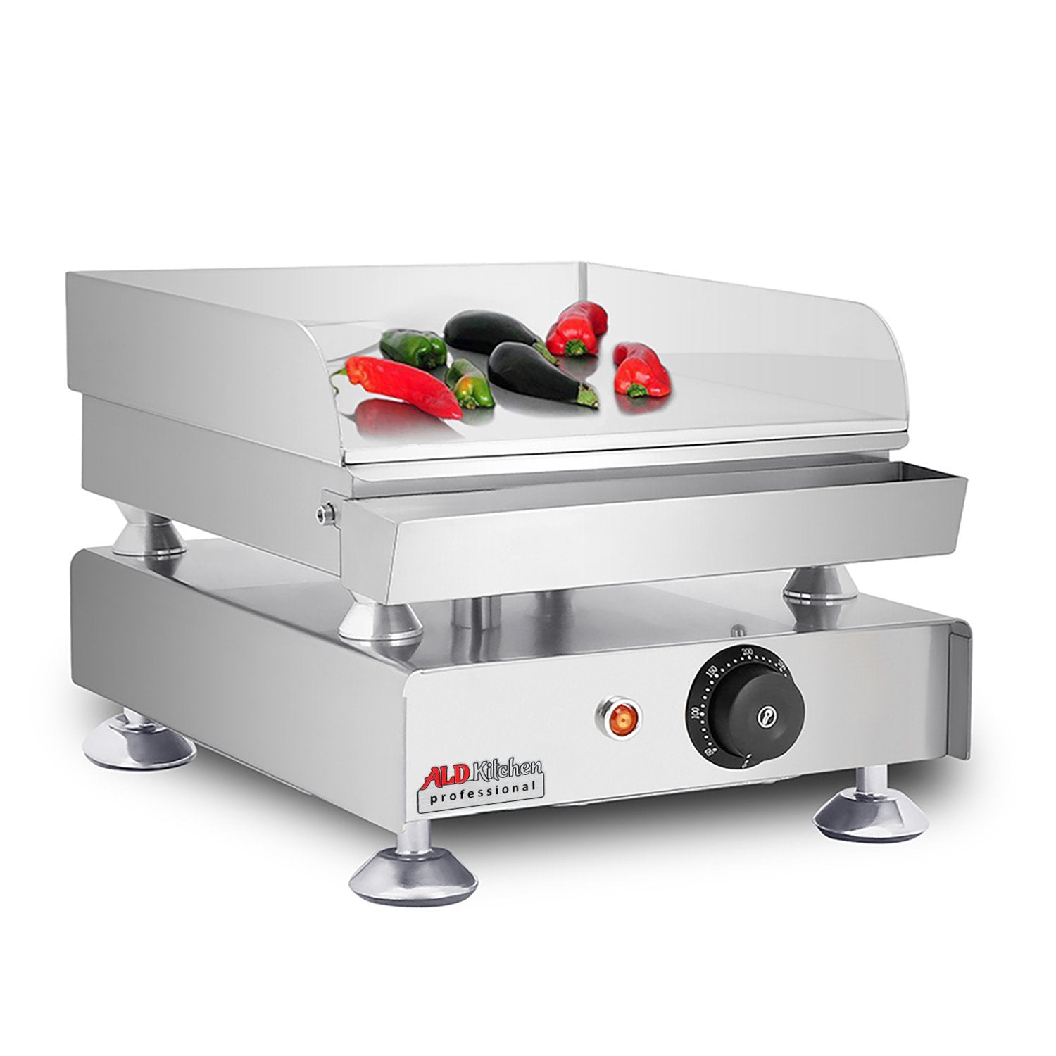 AP-417 Flat Top Griddle | The Biggest Teppanyaki Grill with Three Thermostats | 110V