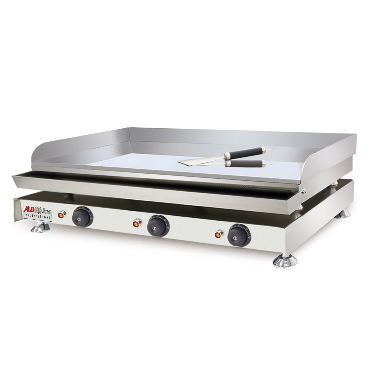 AP-417 Flat Top Griddle | The Biggest Teppanyaki Grill with Three Thermostats | 110V