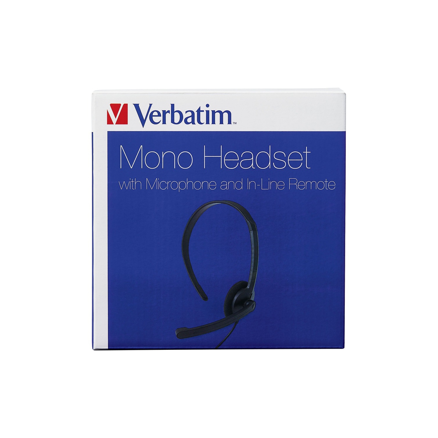 Verbatim On-ear Headsets with Mic - Black