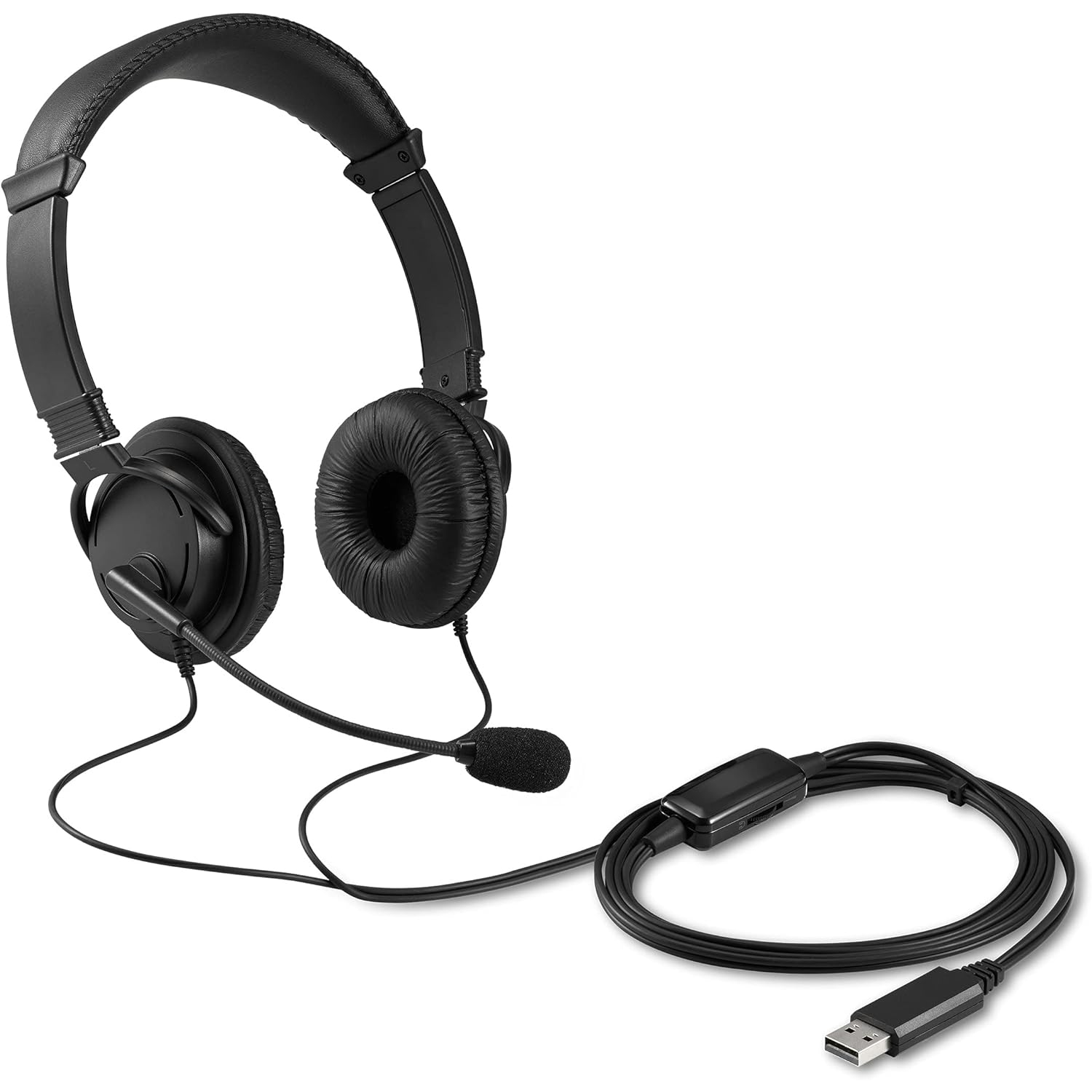 Kensington On-Ear Noise Cancelling Headset with Mic - Black