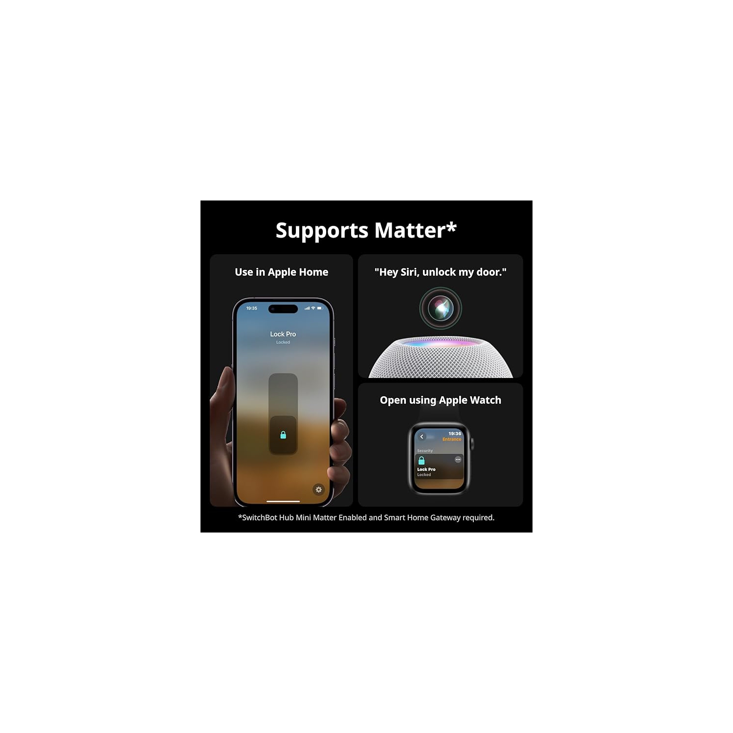 SwitchBot Smart Lock Pro | Keyless Entry Door Lock, Smart Door Lock Front Door, Electronic Smart Deadbolt