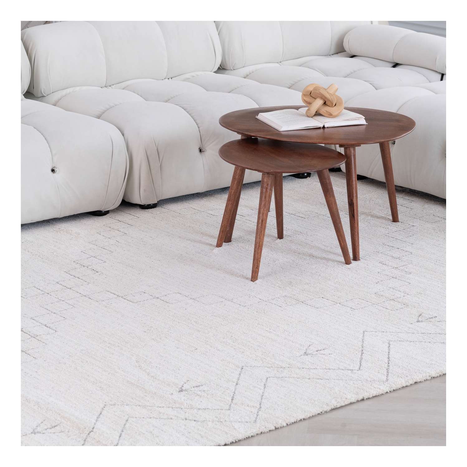 Rug Branch Avela Modern Boho Beige/Cream Indoor Area Rug