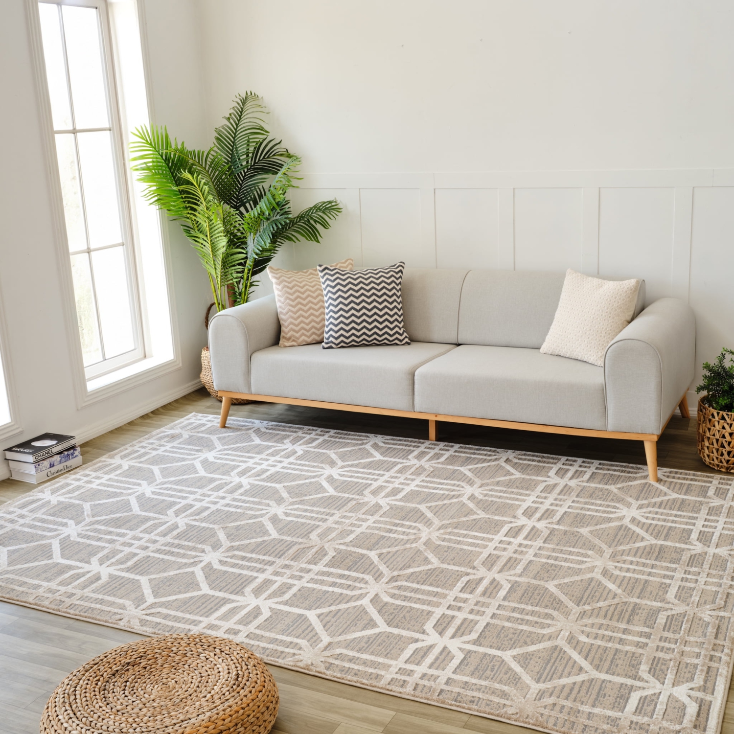 Rug Branch Kiona Modern Trellis Indoor Area Rug