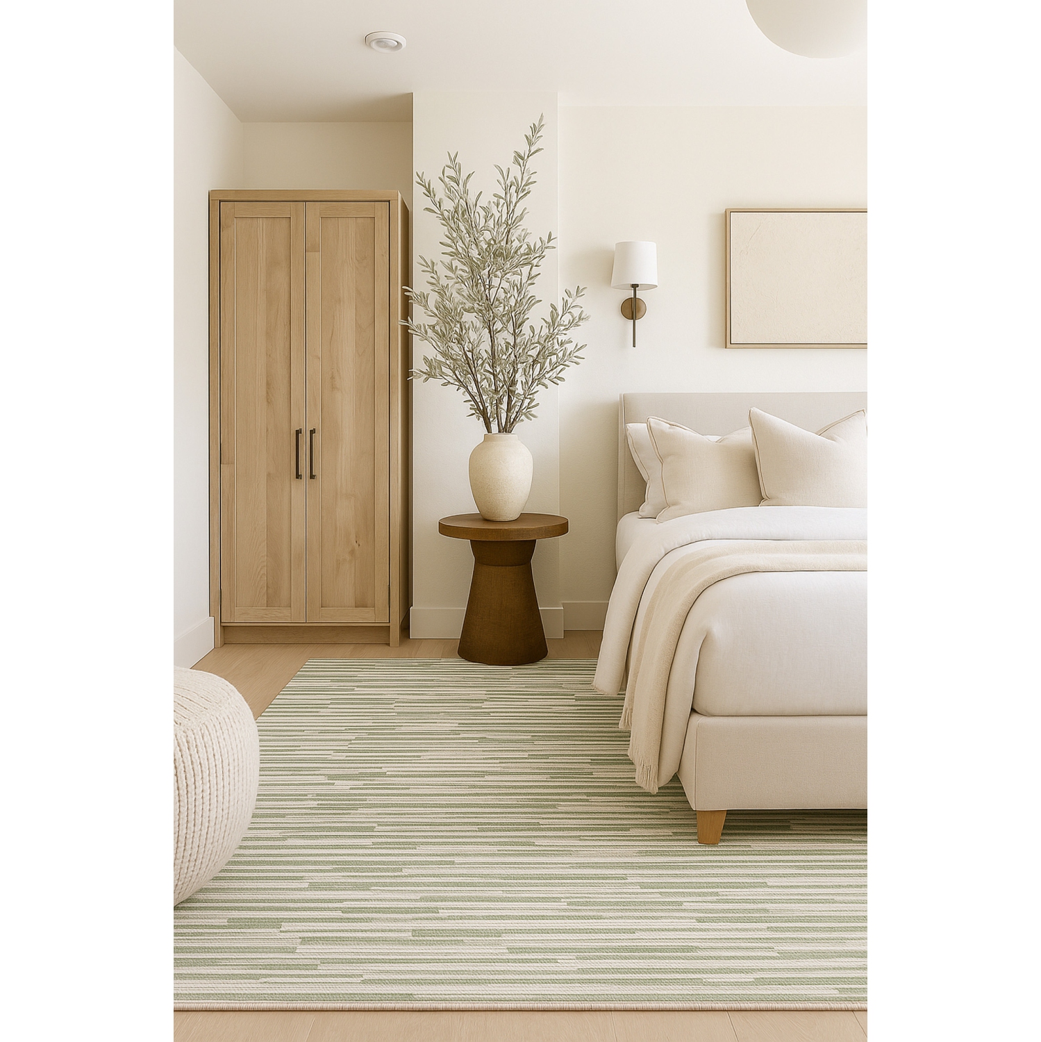 Rug Branch Riva Contemporary Abstract Green/Beige Indoor Area Rug