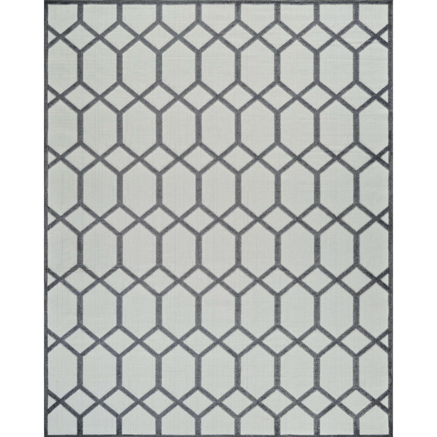 Rug Branch Kairo Contemporary Trellis Grey/Beige Indoor Area Rug