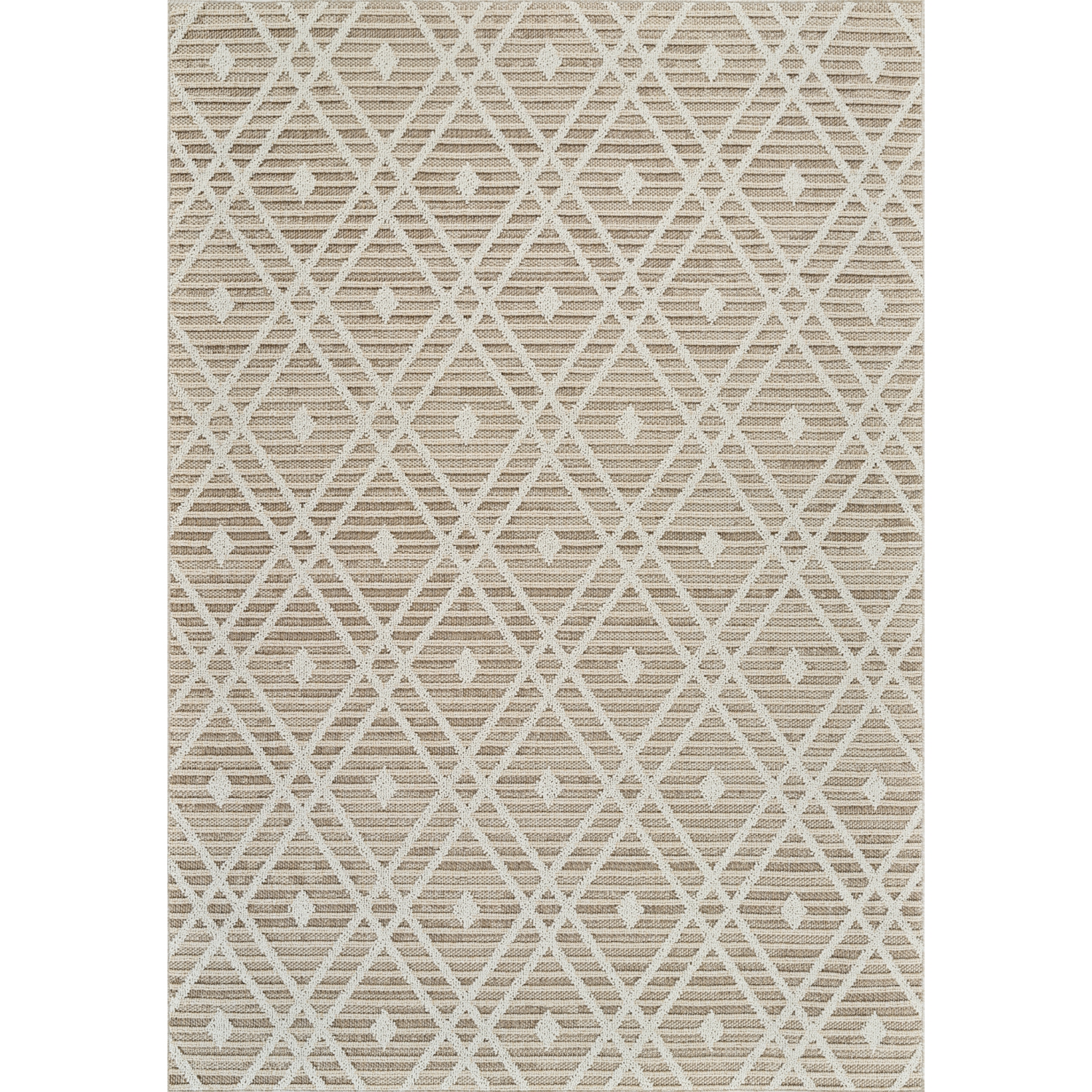 Rug Branch Sela Transitional Trellis Brown/Cream Indoor Area Rug