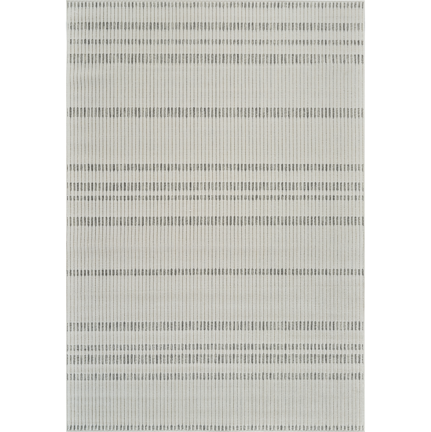 Rug Branch Paige Contemporary Striped Cream/Beige Indoor Area Rug