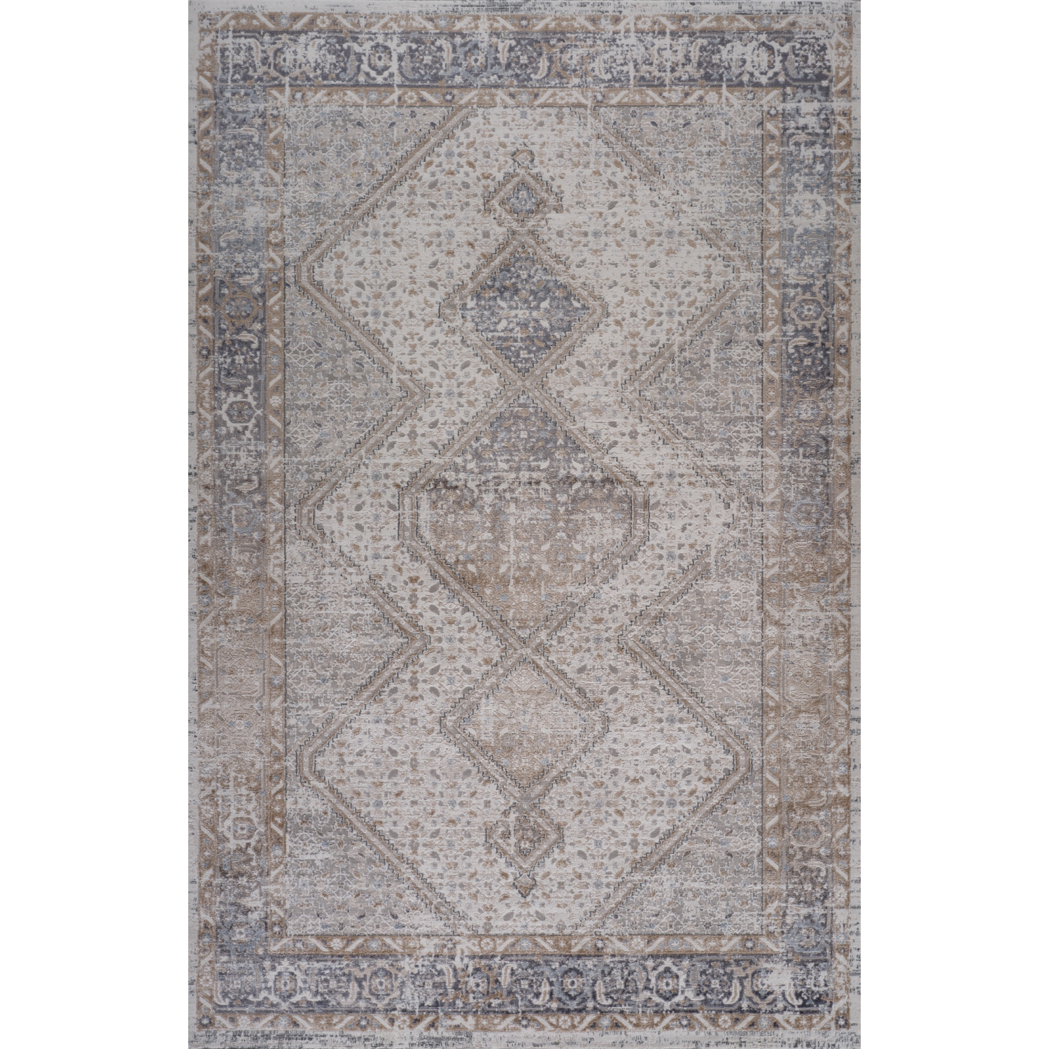 Rug Branch Naqsh Traditional Oriental Blue/Grey Indoor Area Rug