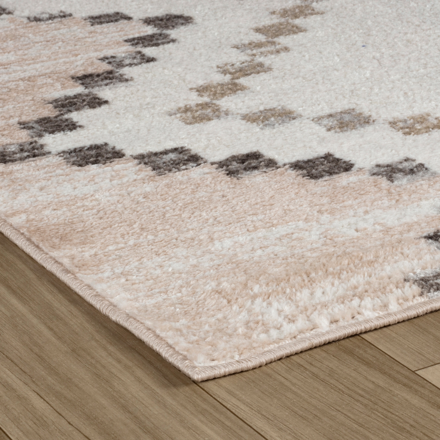 Rug Branch Cadence Boho Abstract Indoor Area Rug, Beige Brown
