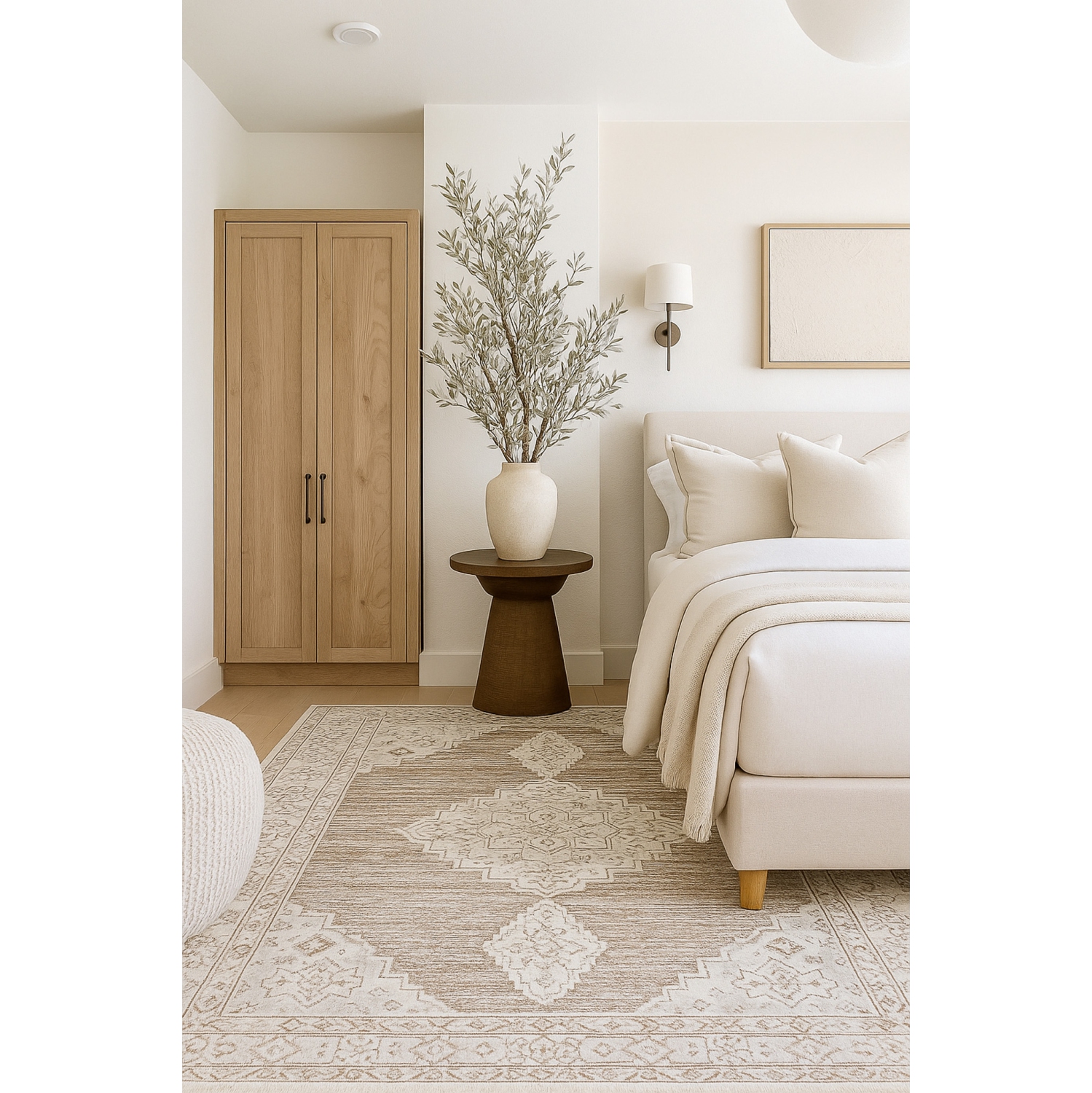 Rug Branch Anara Traditional Classic Medallion Beige/Brown Indoor Area Rug