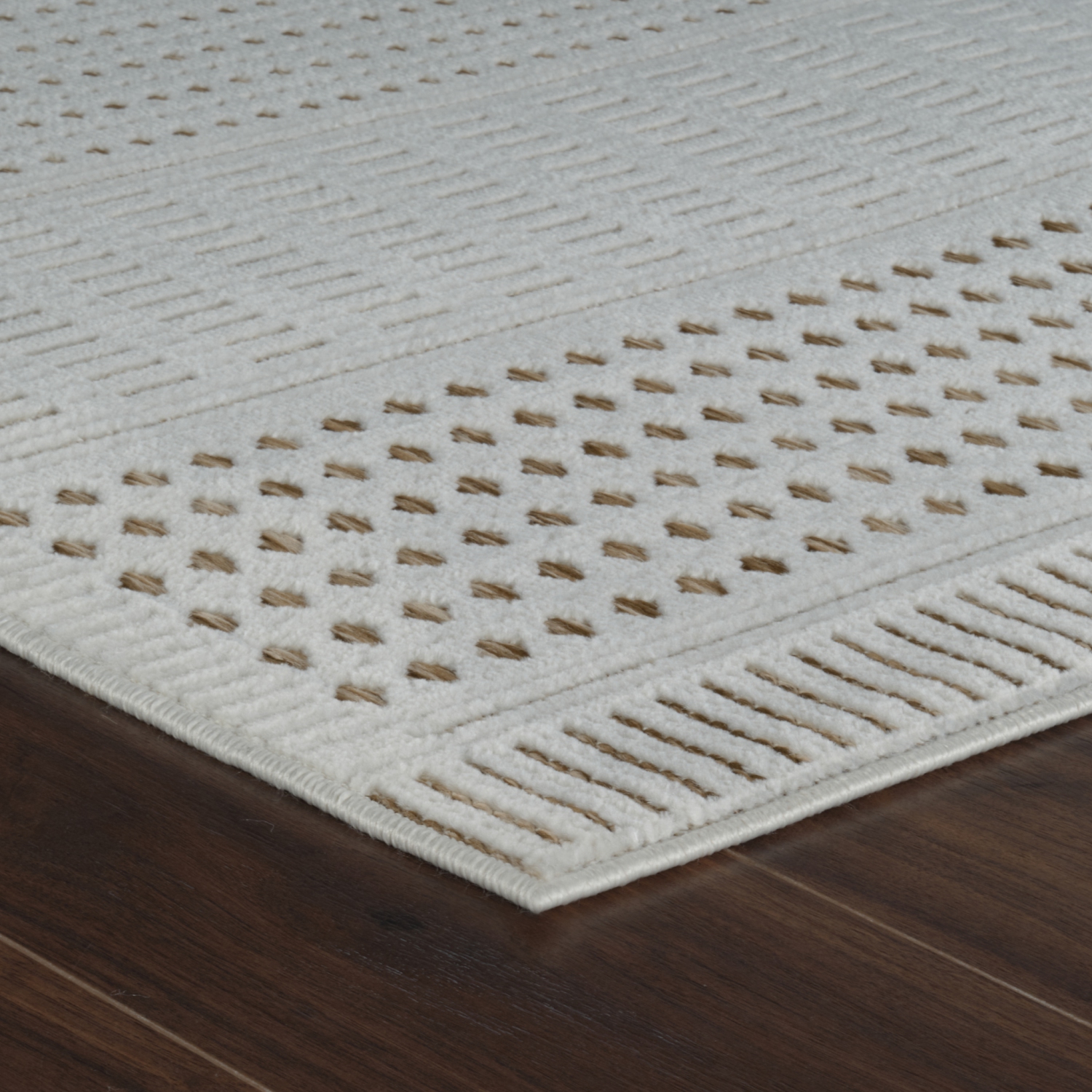 Rug Branch Azura Contemporary Geometric Beige/Brown Indoor Area Rug