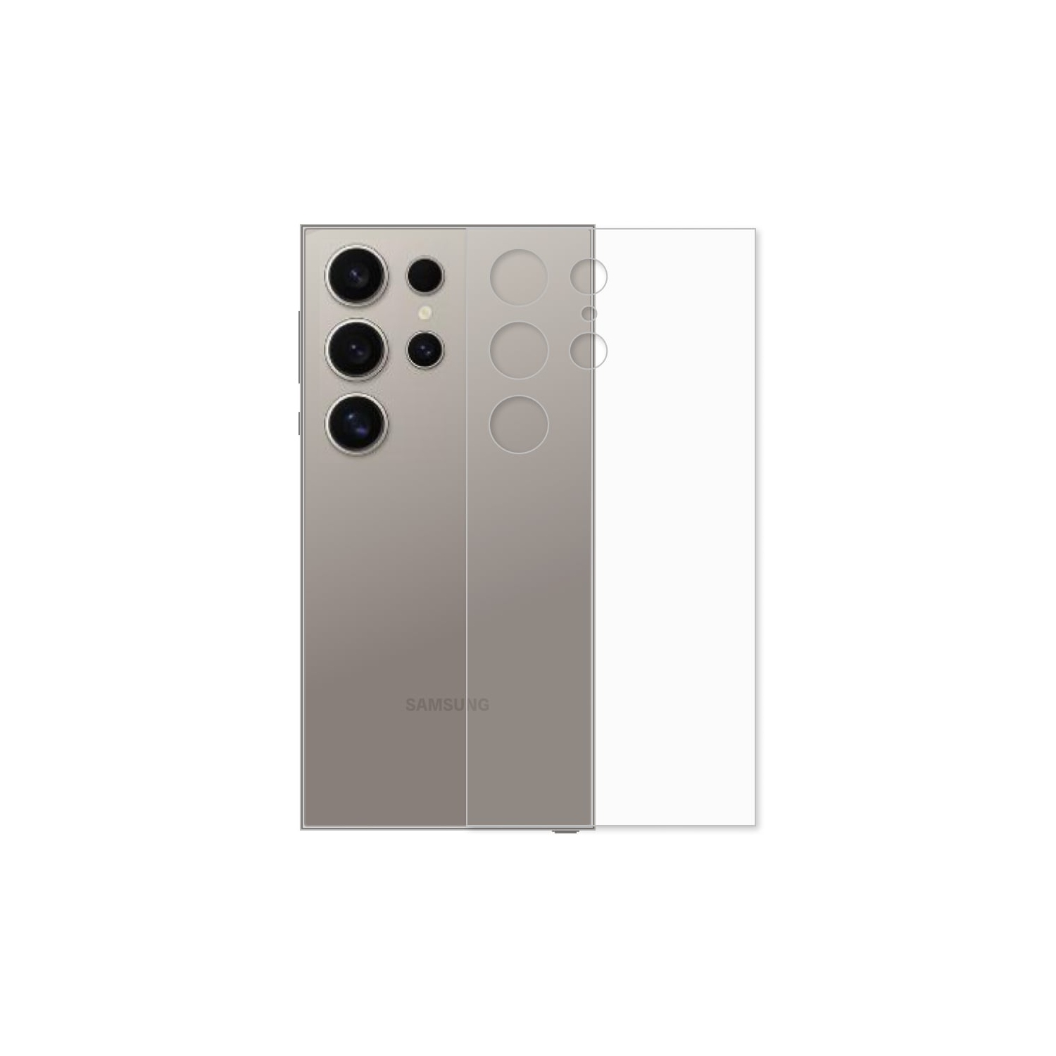 Ghost Armor Samsung Galaxy S24 Ultra Full Kit - Front & Back Protector - Military Grade Polyurethane