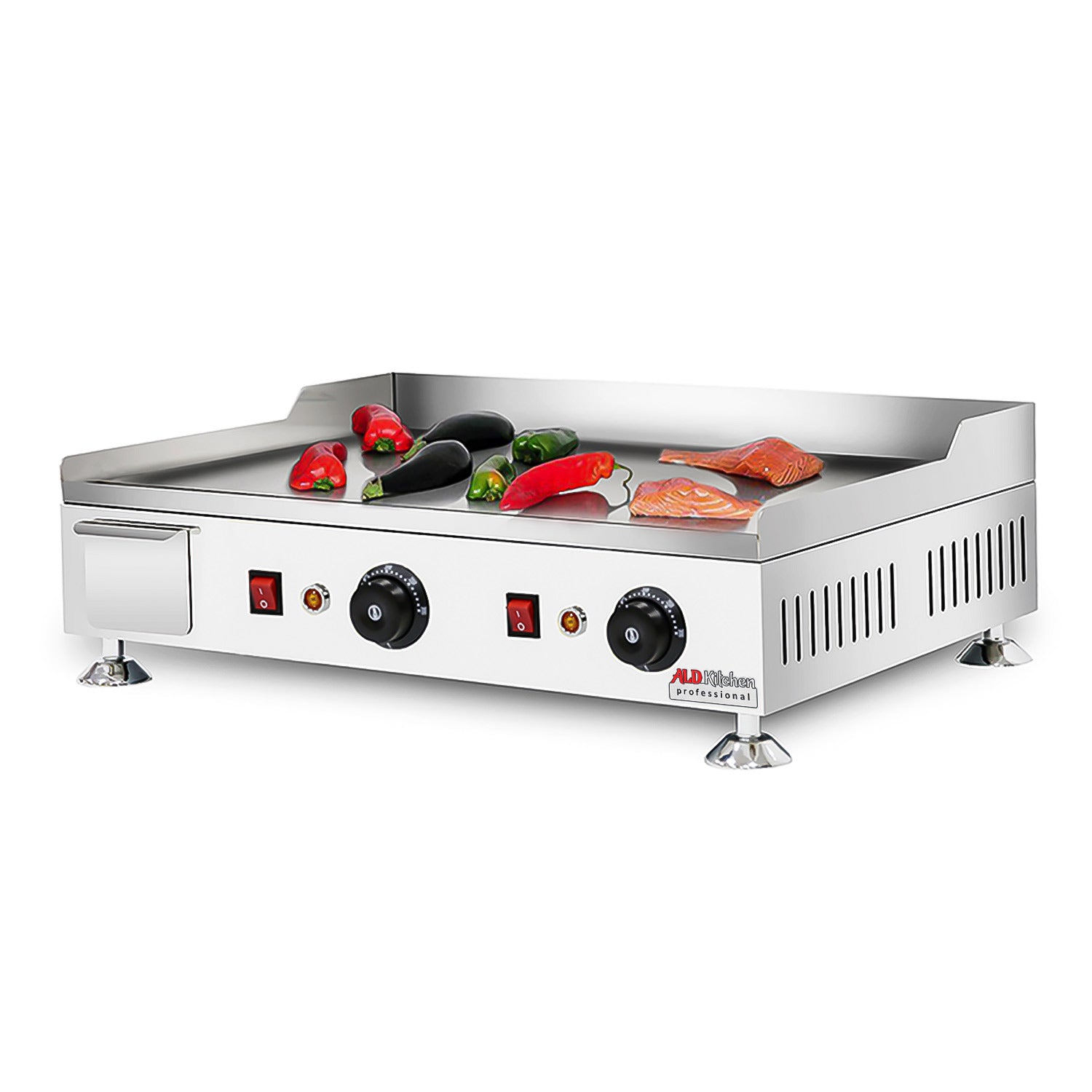 AP-419 Flat Top Griddle | Teppanyaki Grill with Dual Thermostat | 110V
