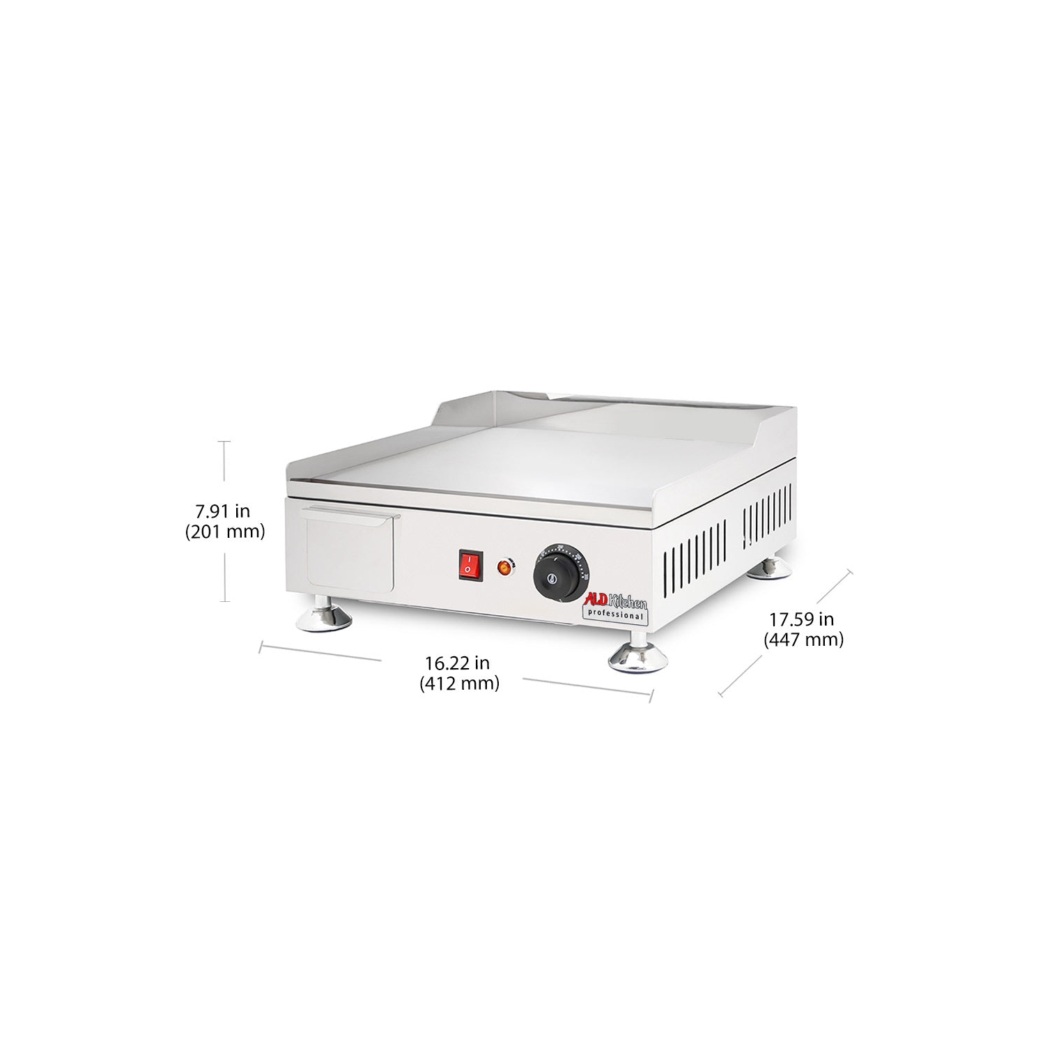 AP-420 Flat Top Griddle | Teppanyaki Grill with Three Thermostats | 110V