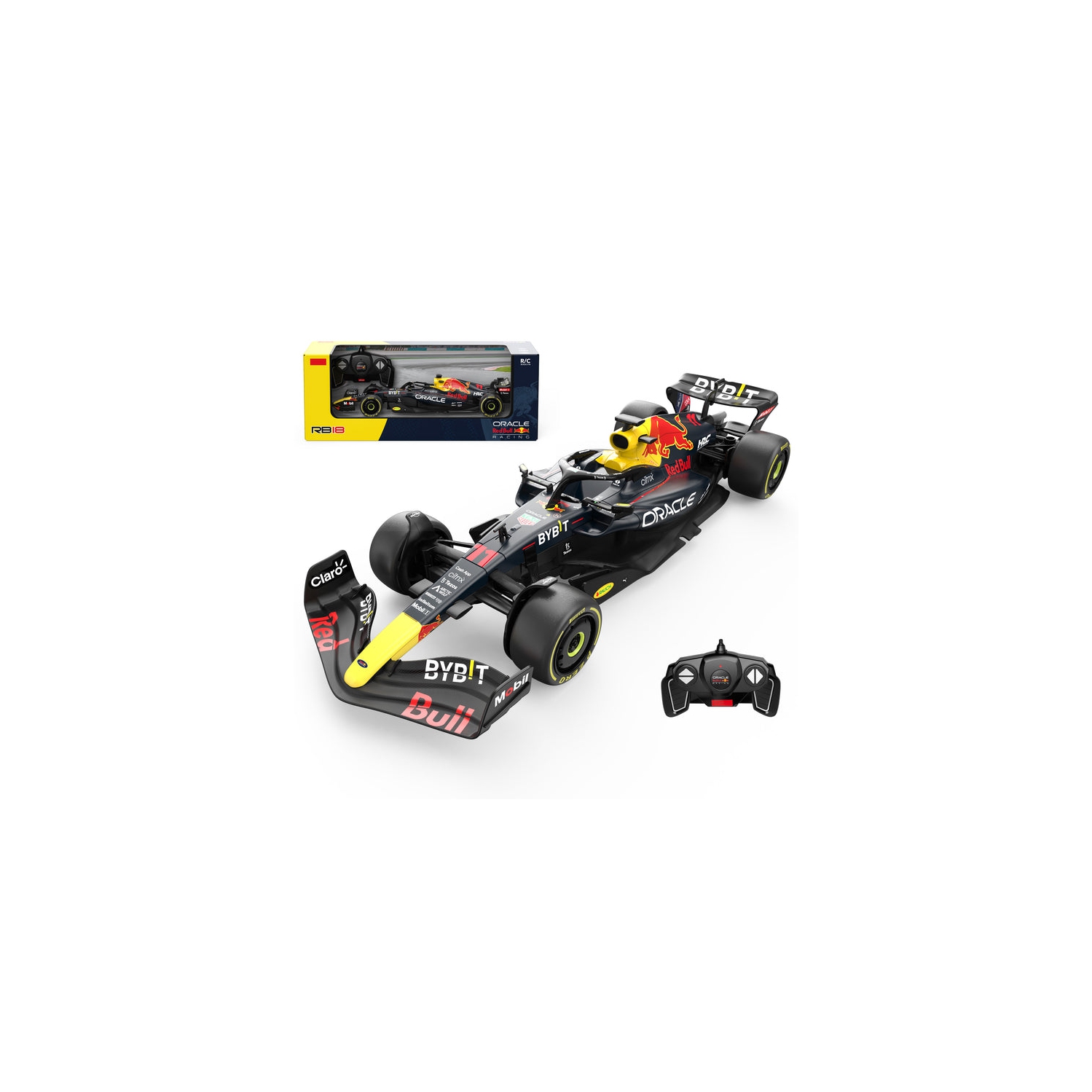 Voltz Toys Authentic Licensed 1:18 F1 RedBull Rb18 NO.1 Car Remote Control Car - F1 Collection RC car Series for Kids and Adults - 2.4GHz RC Car for