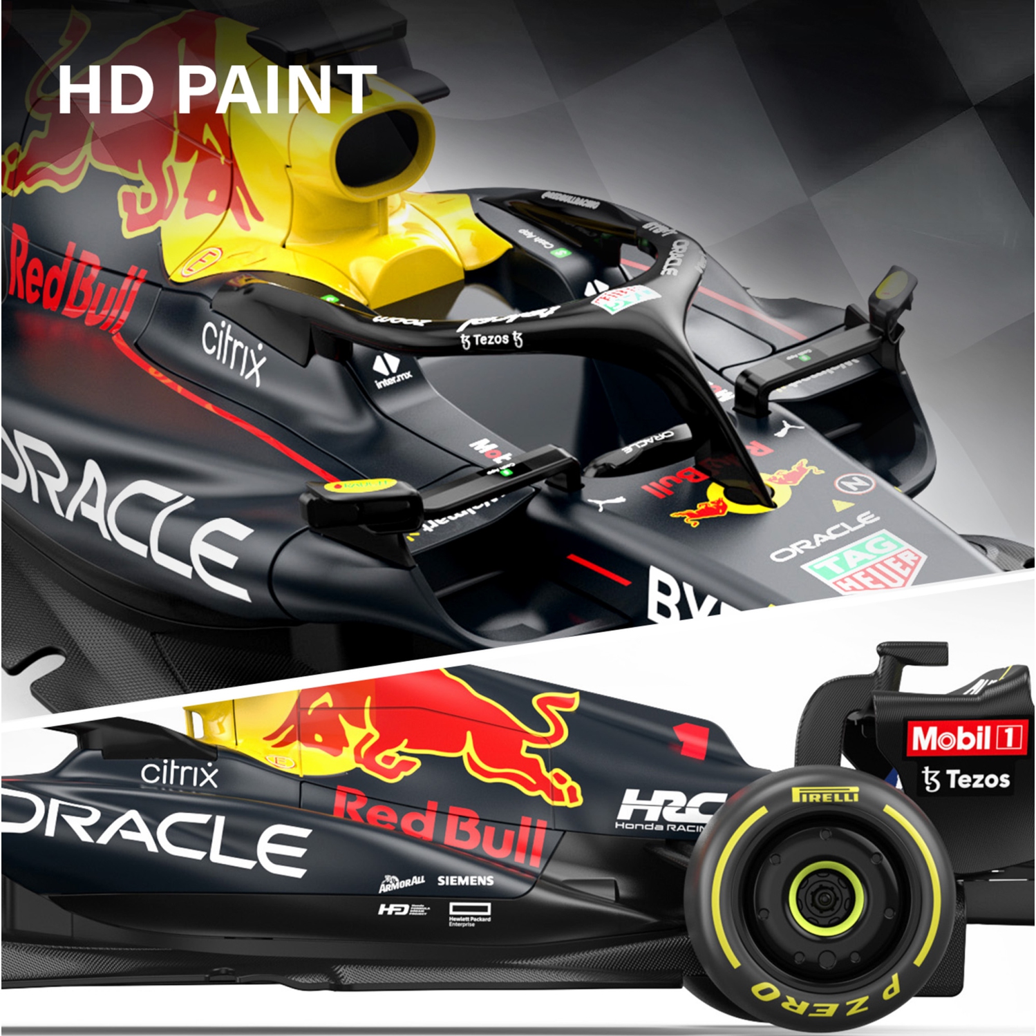 Voltz Toys Authentic Licensed 1:18 F1 RedBull Rb18 NO.1 Car Remote Control Car - F1 Collection RC car Series for Kids and Adults - 2.4GHz RC Car for