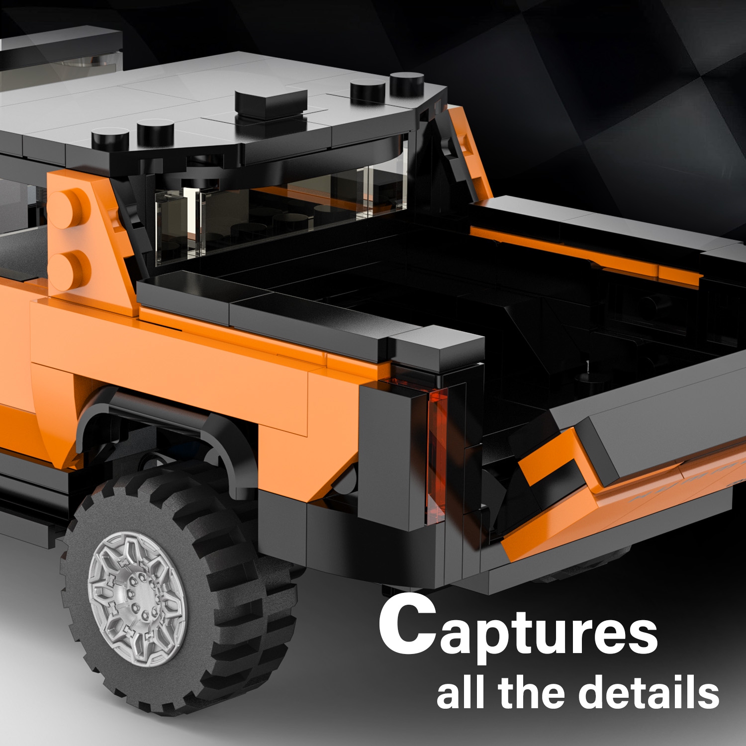 Voltz Toys Building Bricks, Officially Licensed 1:30 Scale Hummer EV Model Building Kit – 431 Piece Hummer EV Vehicle Collectible Construction Set