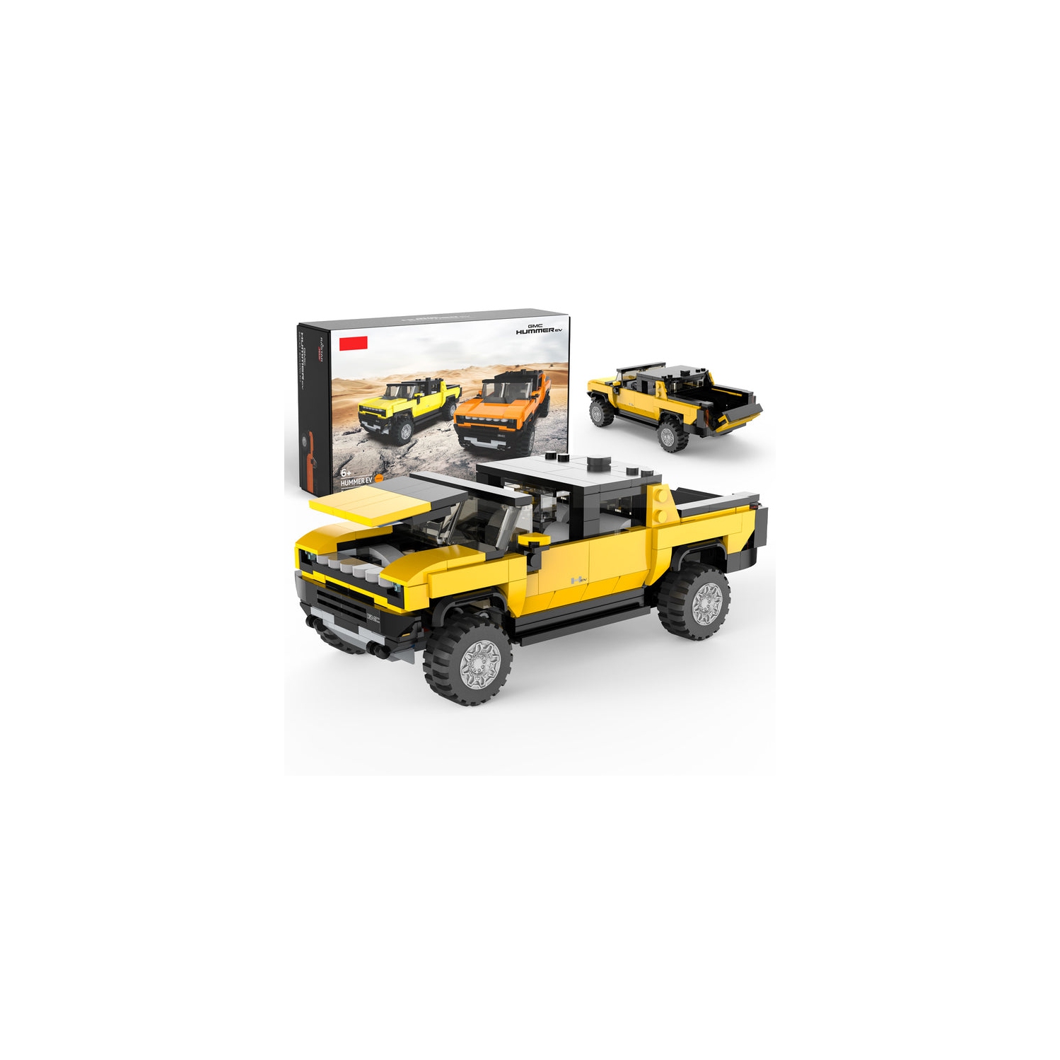 Voltz Toys Building Bricks, Officially Licensed 1:30 Scale Hummer EV Model Building Kit – 431 Piece Hummer EV Vehicle Collectible Construction Set