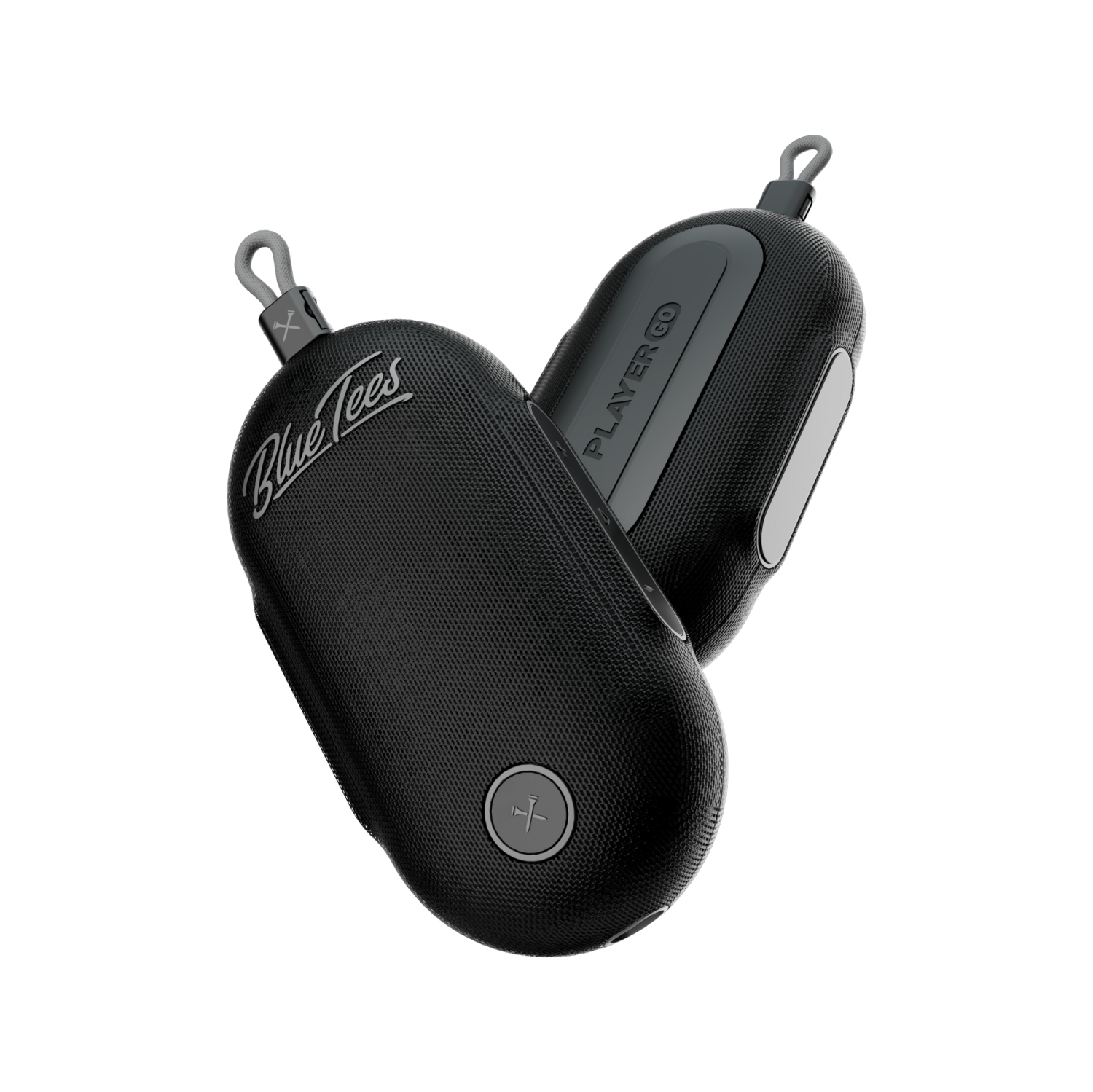 Blue Tees PLAYER GO GPS SPEAKER | GPS Distances, Magnet Strip, Links Party Pairing, IPX7 Waterproof, 100 Foot Range, 360° Sound | Black