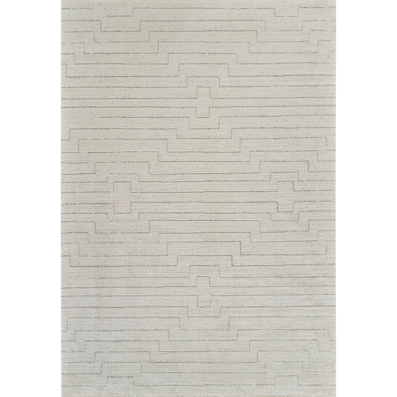 Rug Branch Aila Modern Linear Geometric Beige/Cream Indoor Area Rug