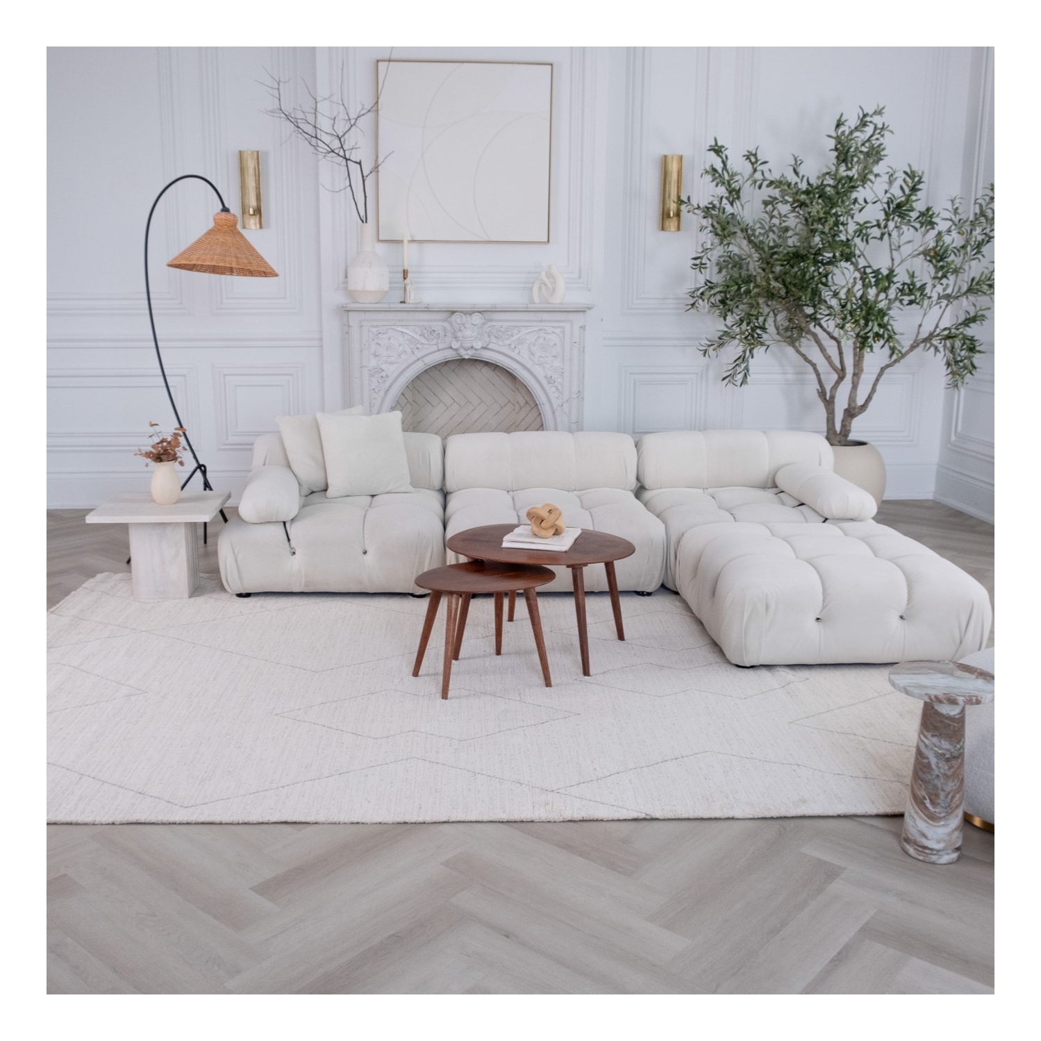 Rug Branch Nysa Modern Boho Beige/Cream Indoor Area Rug