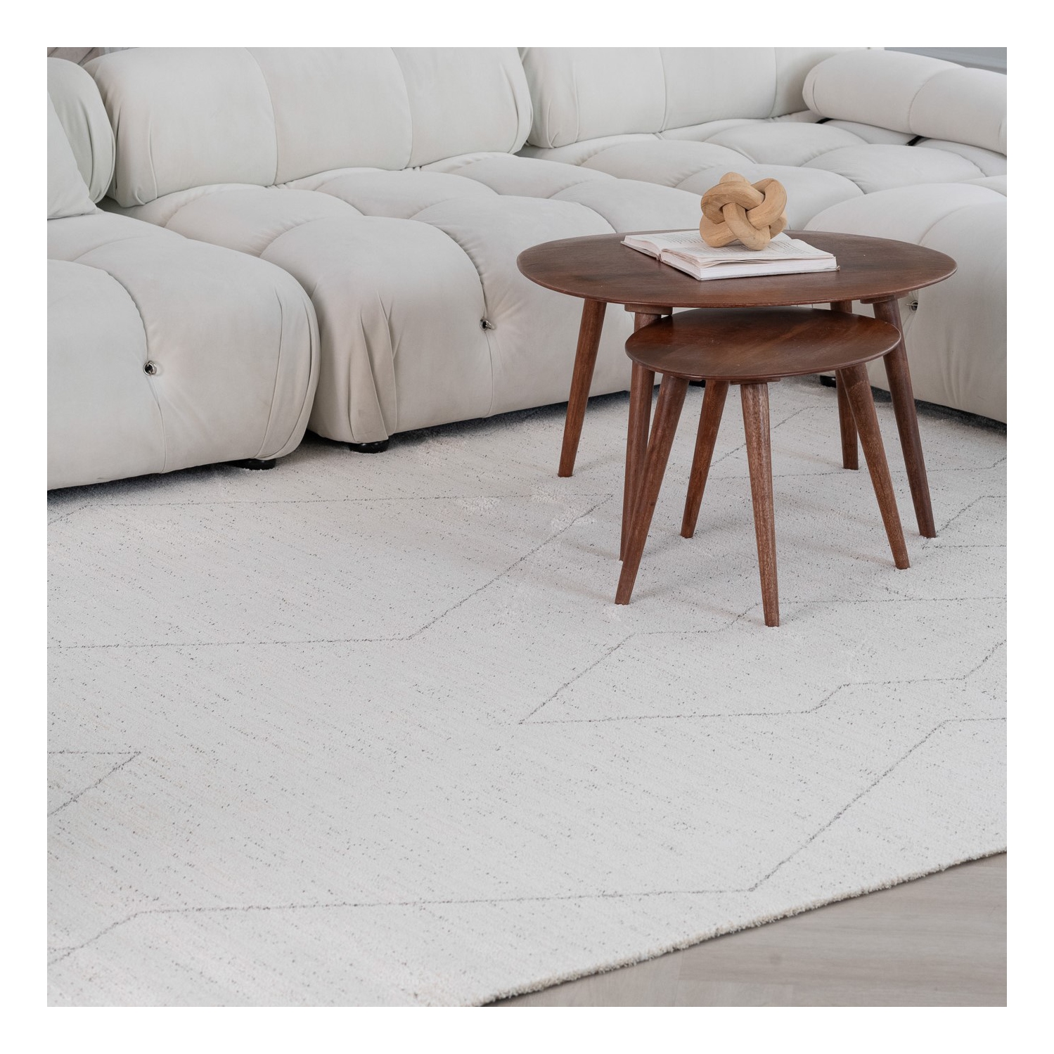 Rug Branch Nysa Modern Boho Beige/Cream Indoor Area Rug