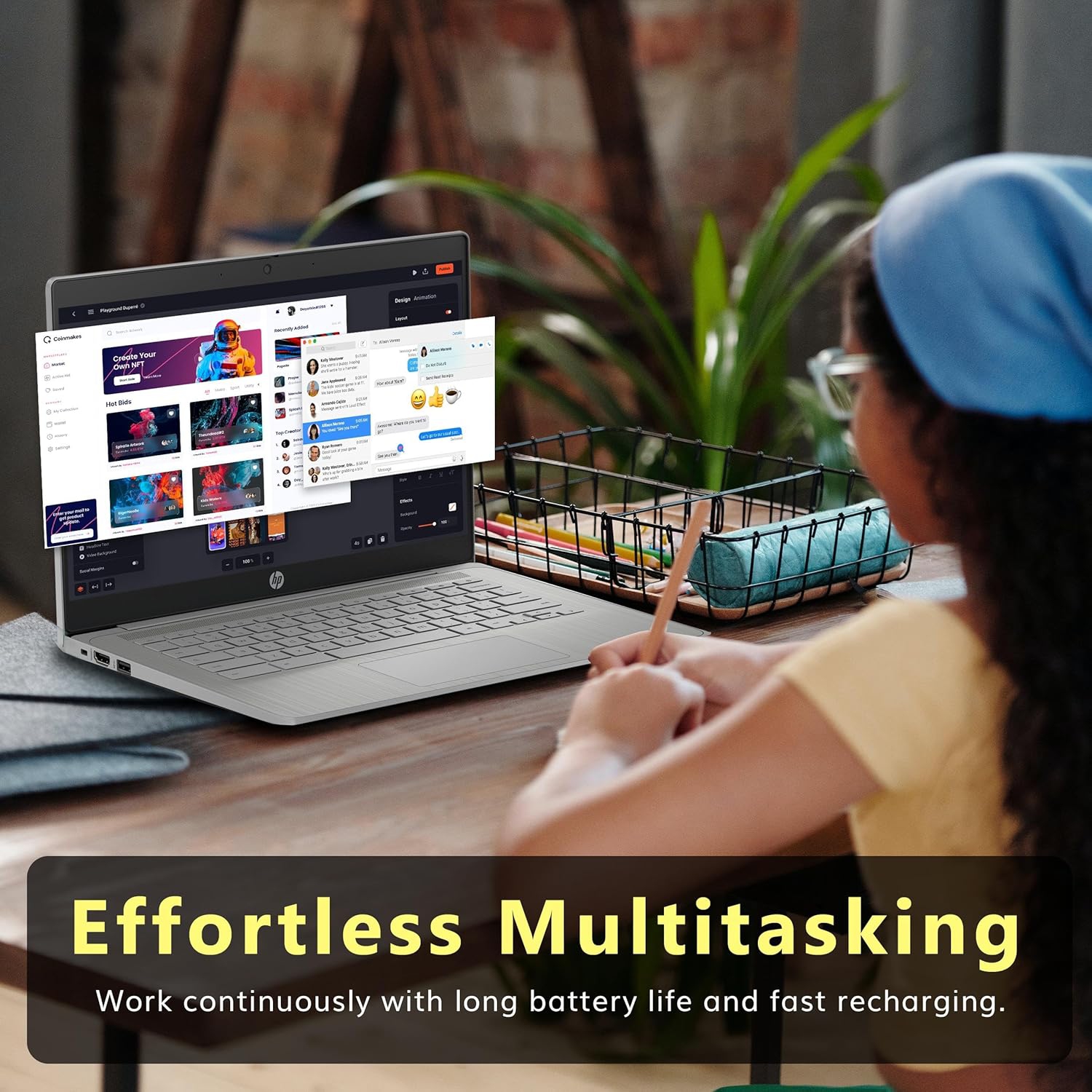 HP Chromebook 14" HD Laptop, Intel Celeron N4120, 64GB eMMC, 4GB RAM, Intel UHD Graphics 600, 720p HD Camera, Wi-Fi 5, Bluetooth, Modern Gray, Chrome