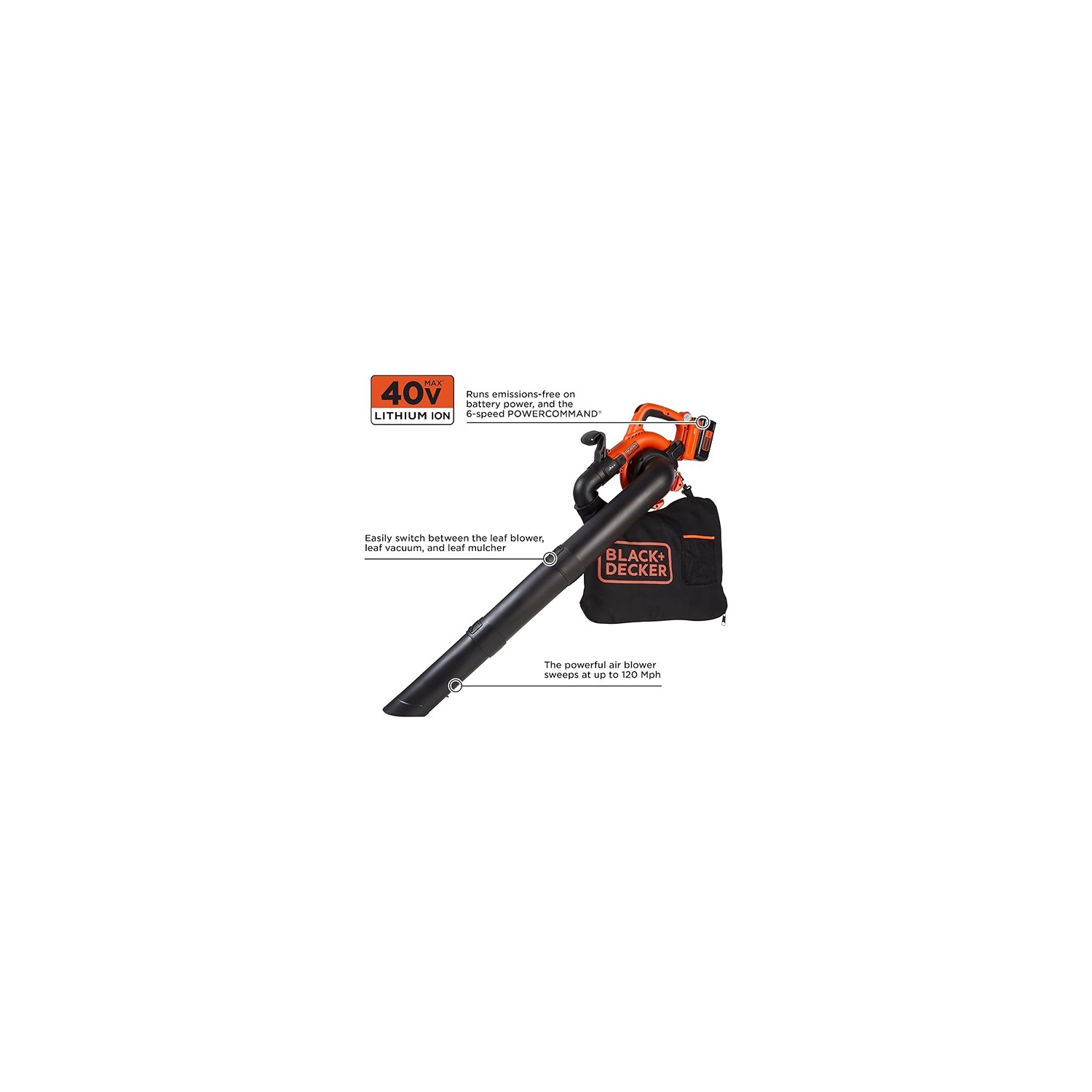 BLACK+DECKER 40V LI Sweeper Vacuum