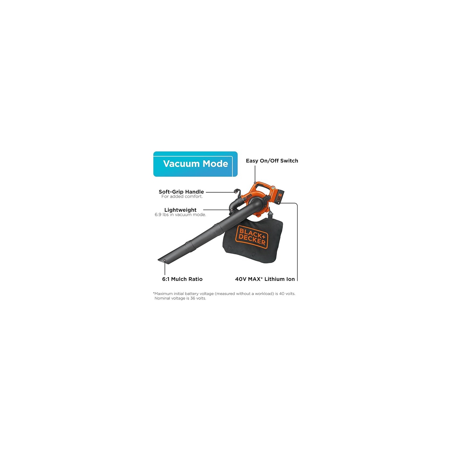 BLACK+DECKER 40V LI Sweeper Vacuum