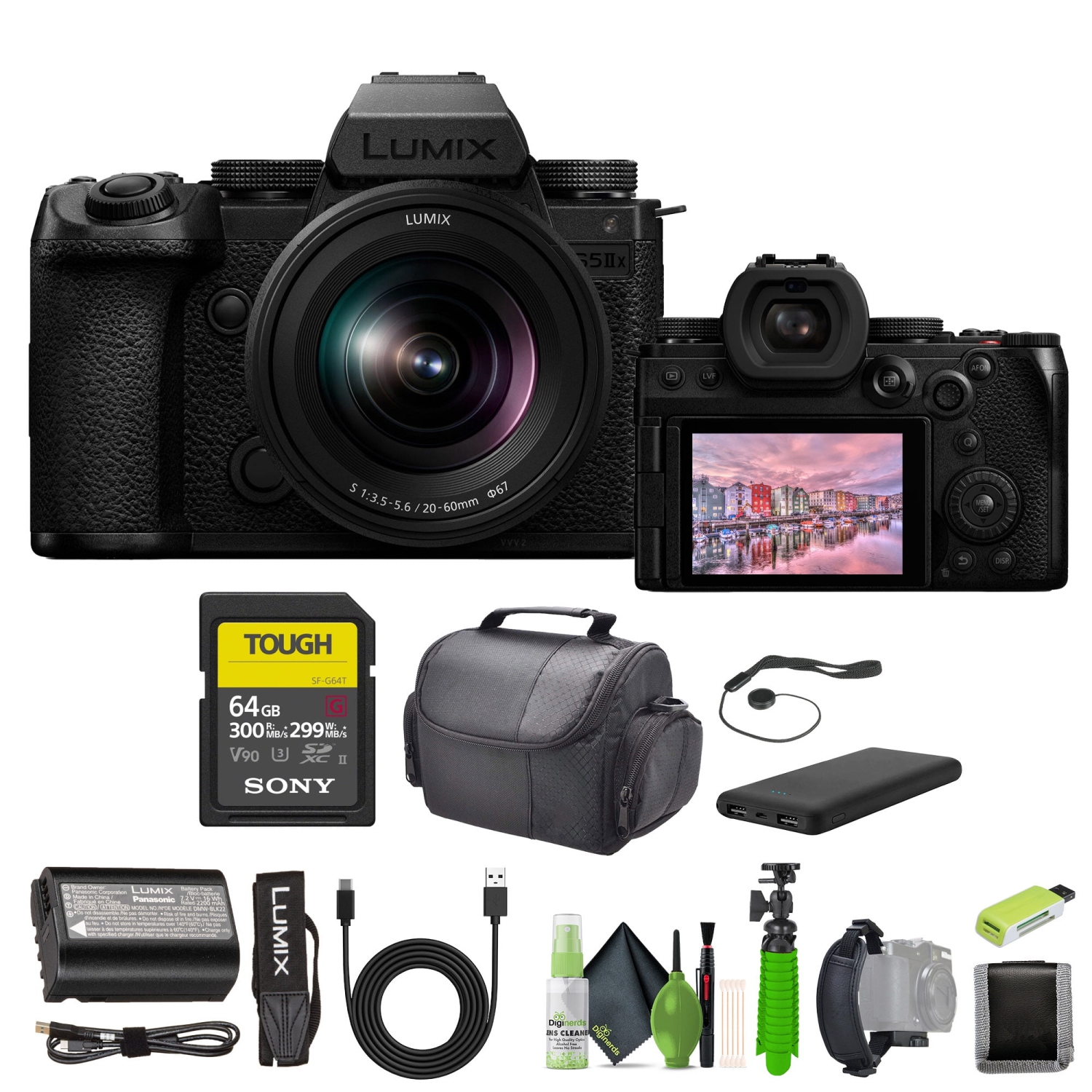 Appareil photo sans miroir LUMIX S5IIX 24,2 Mpx de Panasonic avec objectif F3,5-5,6 de 20-60 mm