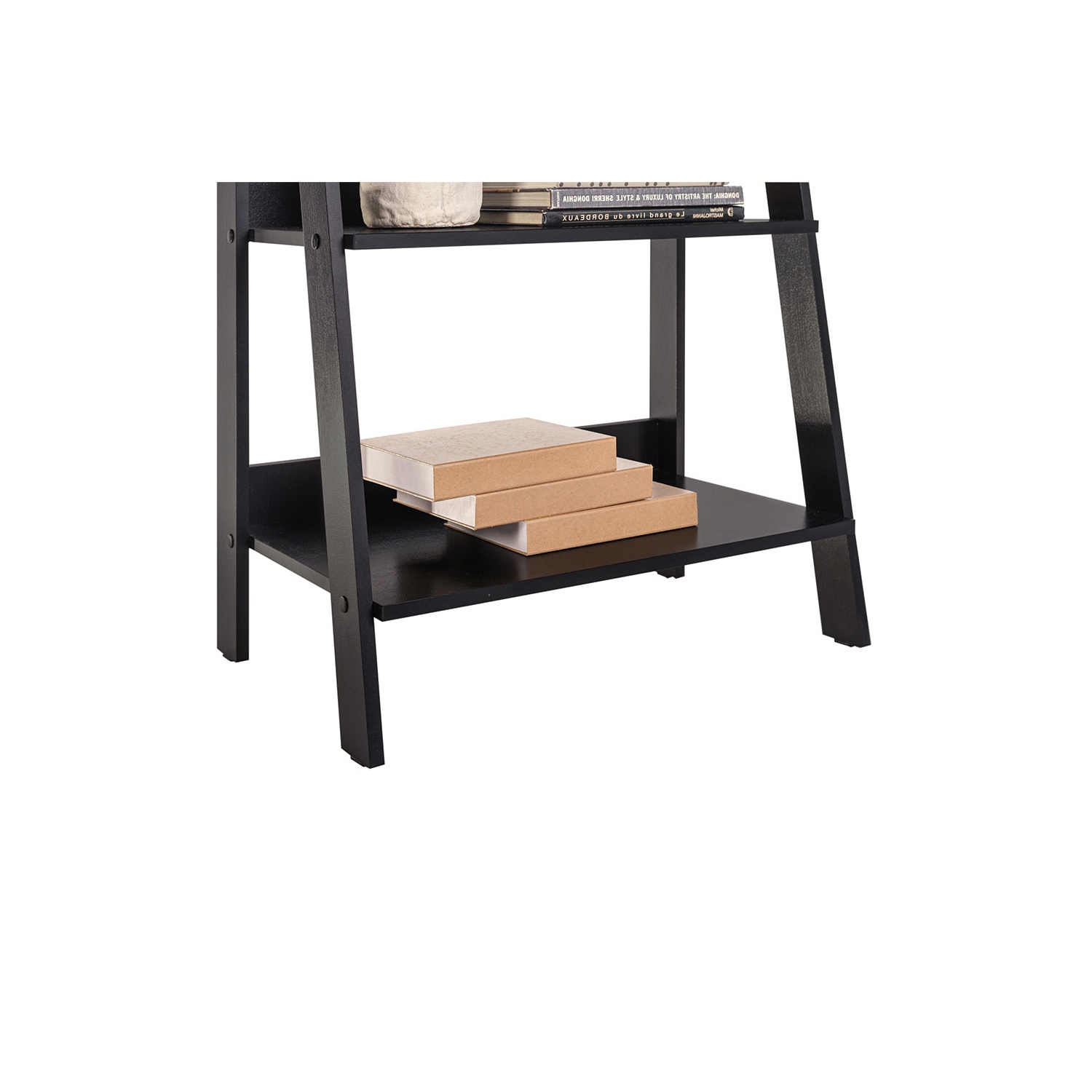 Madesa 2-Piece Desk and Ladder Shelf Set: 53" Gaming Desk with Cable Management + 24" 5-Tier Ladder Shelf for Storage, Office, Gaming and Study –