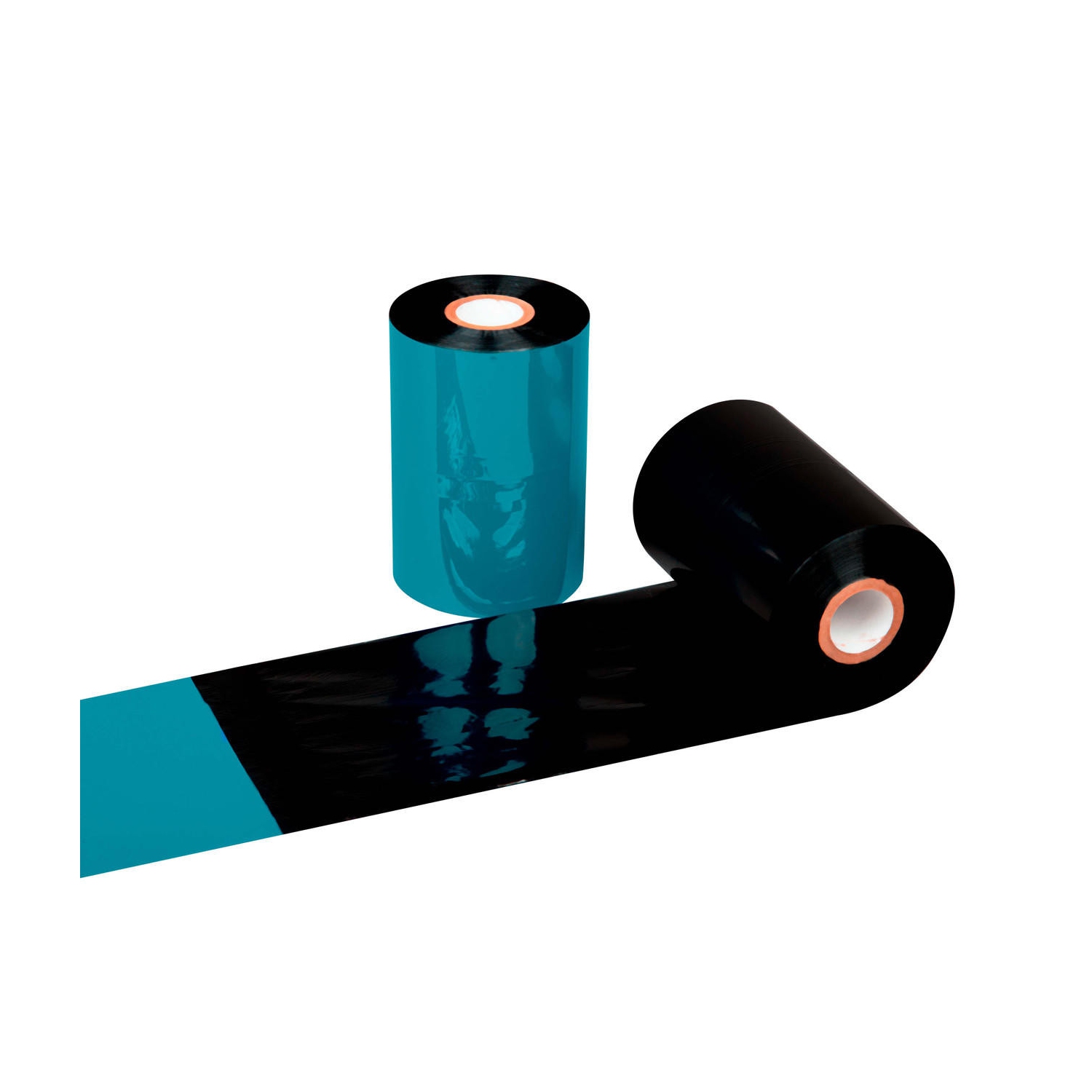 LabelJET 4.33" x 1476ft / 110mm x 450m Black LJW121 Wax Ribbon For Zebra Industrial Printers 12/Rolls