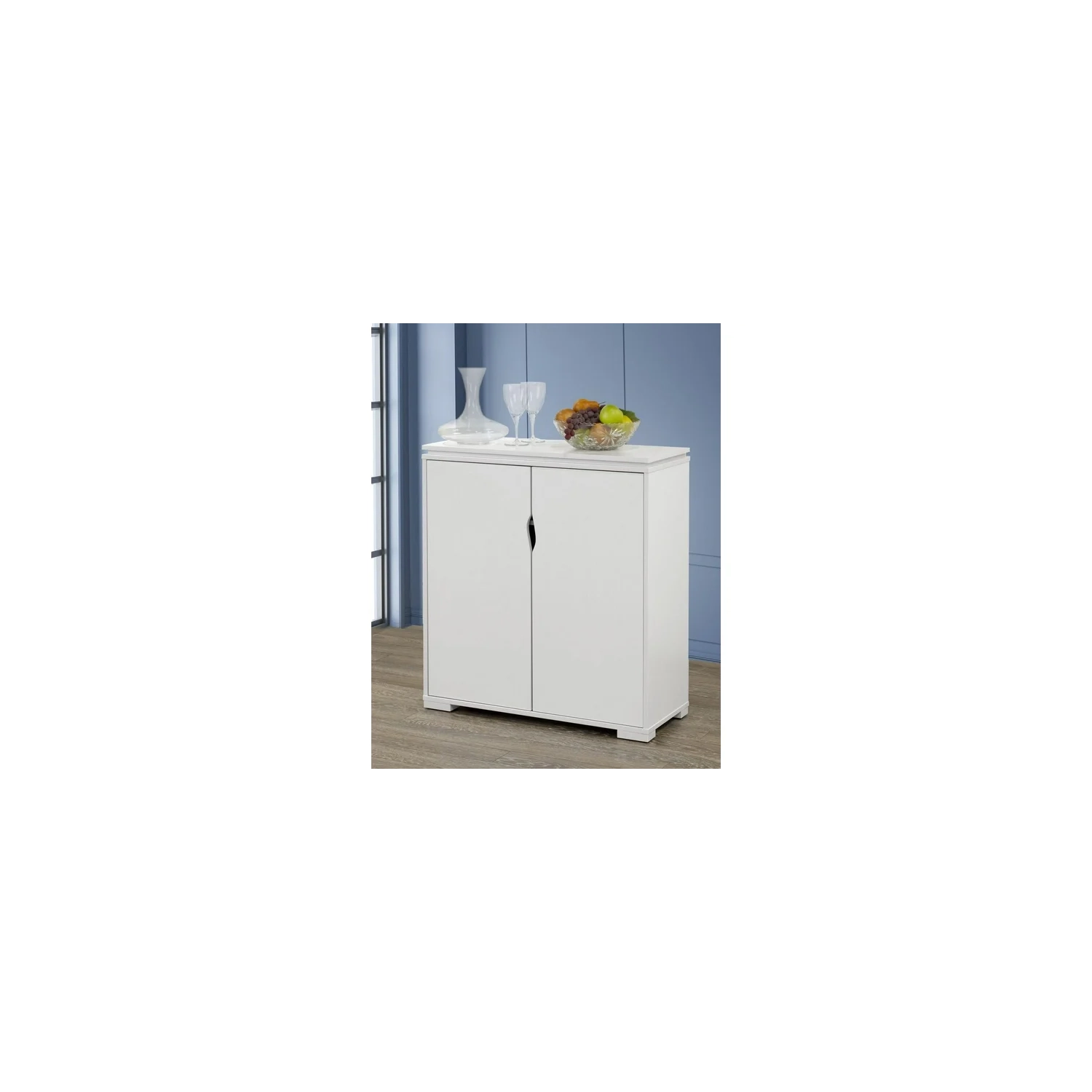 Prime-made Savanah Multi-Tier Cabinet, White